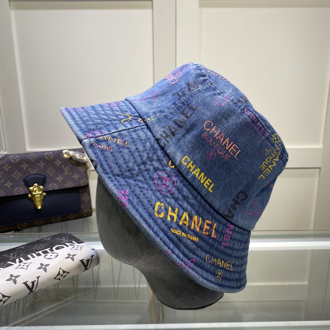 Chanel Cloche Hat Blue Chanel Hat - Soul Replicas