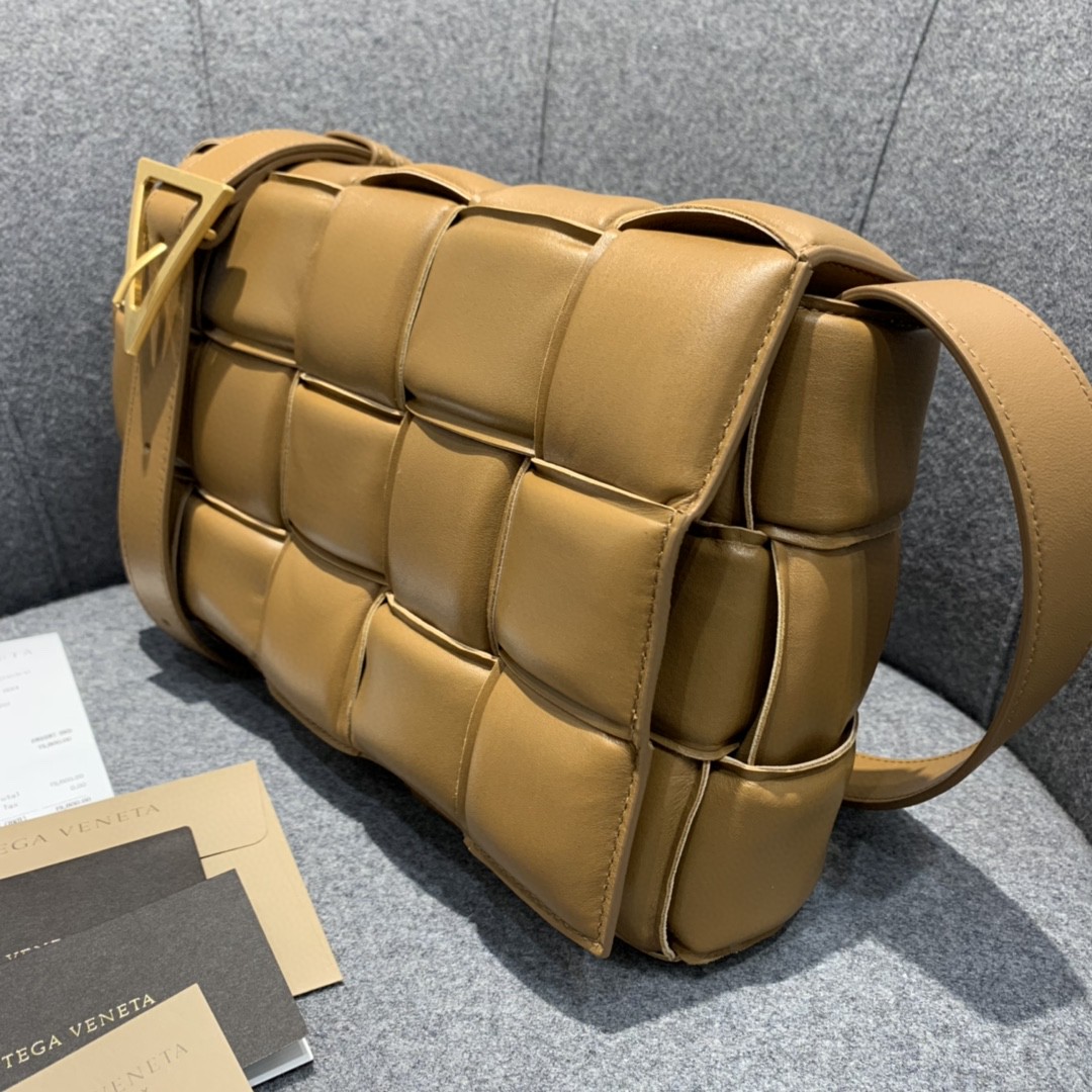 Bottega Veneta Padded Cassette Bag For Women 10.2in/26cm In Brown 591970VCQR17745 - Soul Replicas