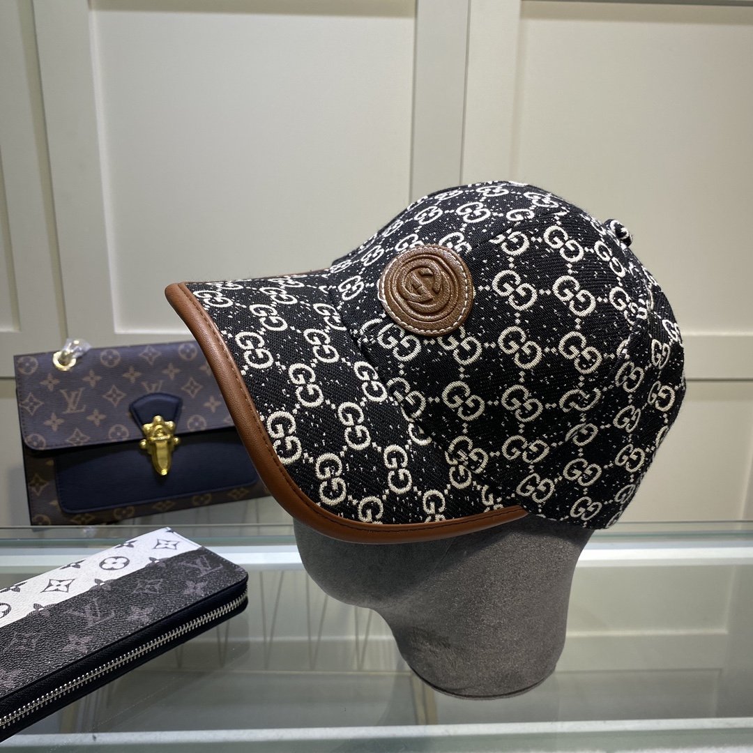 Gucci Canvas Baseball Cap Black - Soul Replicas