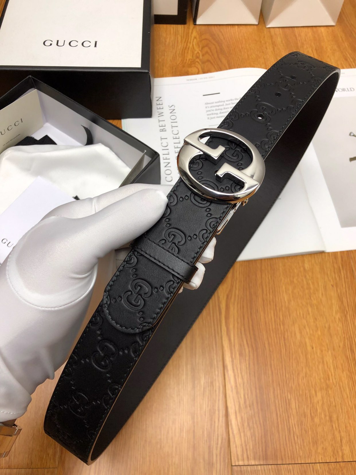 Gucci Marmont Reversible Belt Black. Women Belt - Soul Replicas