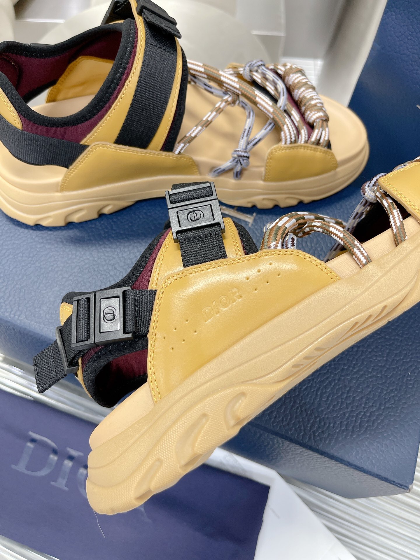 Christian Dior Women's Dior H-Town Sandal Yellow For Women CD - Soul Replicas