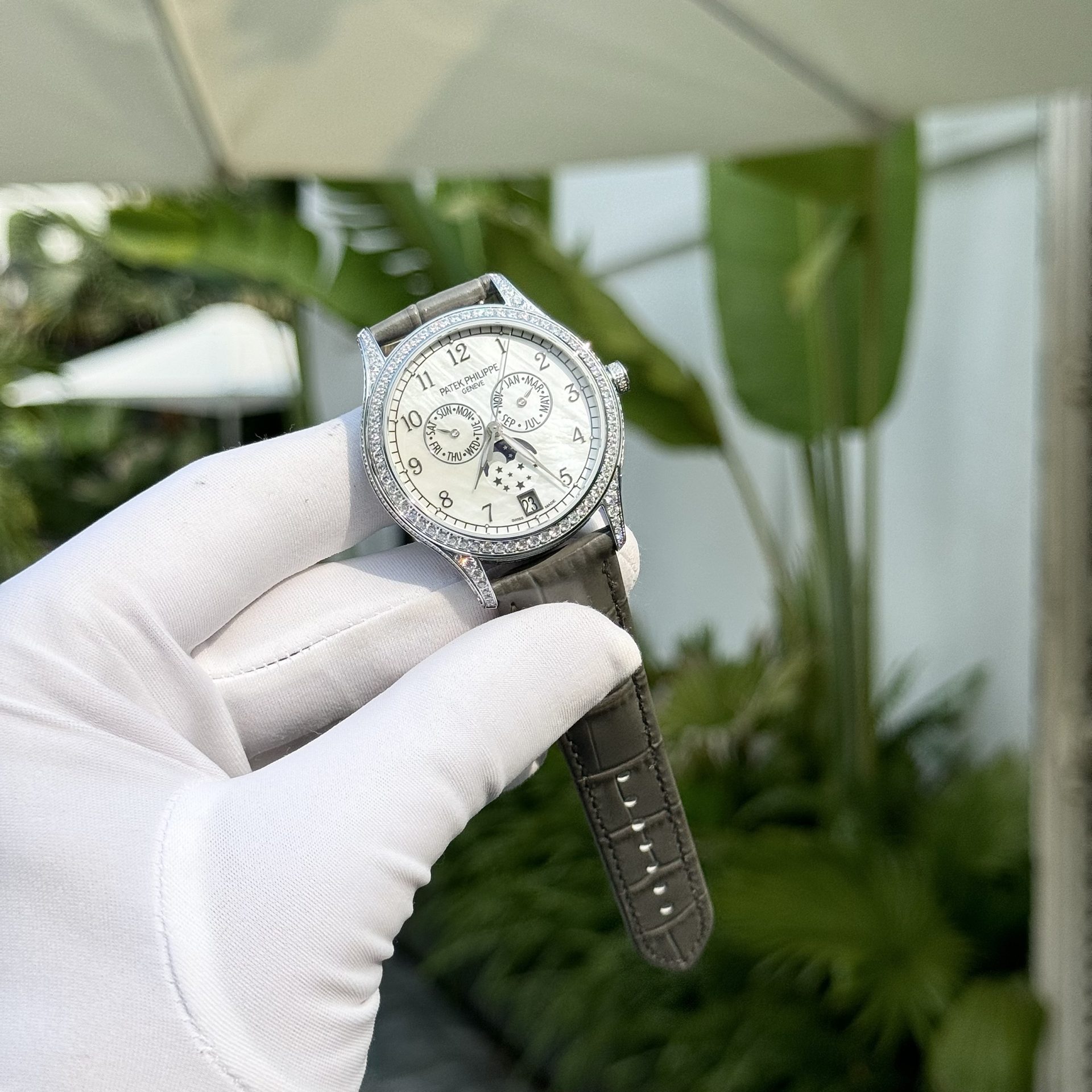 Patek Philippe Best Replica Watches Complications 4947G Gray Leather Strap 38mm - Soul Replicas