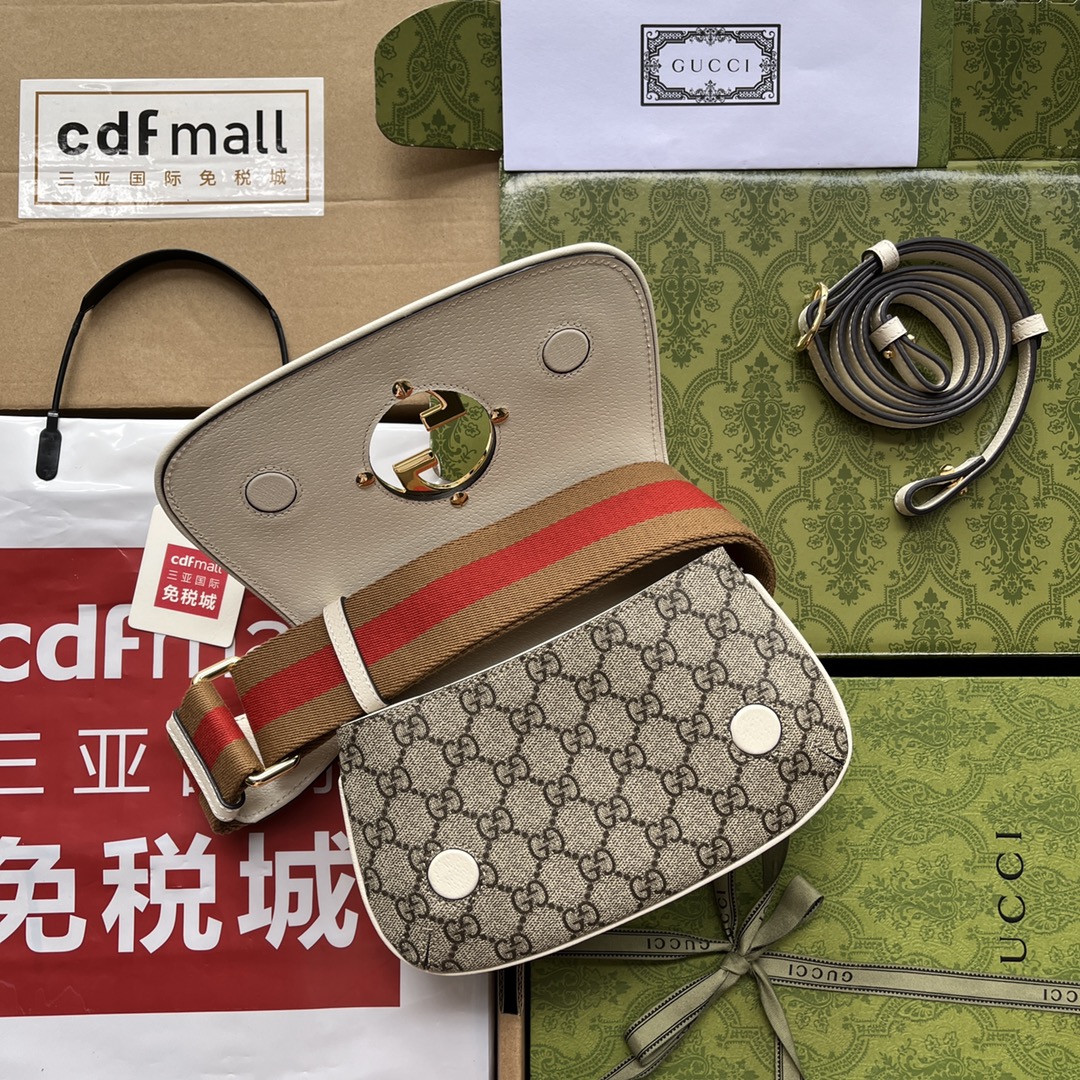 Gucci Blondie Mini Bag Brown And White For Women. Women-s Bags 8.7in/22cm Gucci - Soul Replicas