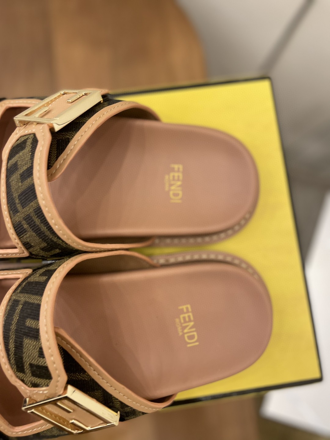 Fendi Feel Slides Dark Pink For Women - Soul Replicas