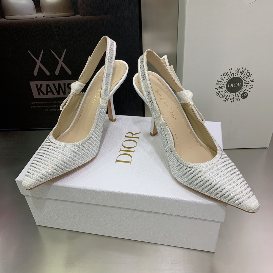 Christian Dior Women's J'ADior Slingback Pump White For Women CD KCP867LHE_S10W - Soul Replicas