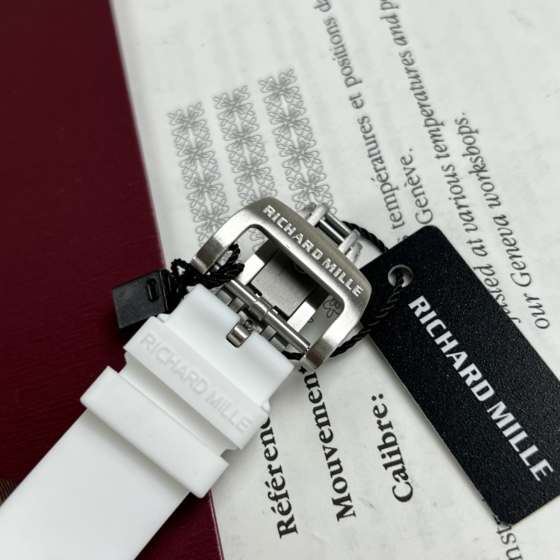 Richard Mille RM07-01 Ceramic Replica 1:1 Watch Rubber Strap 36mm - Soul Replicas