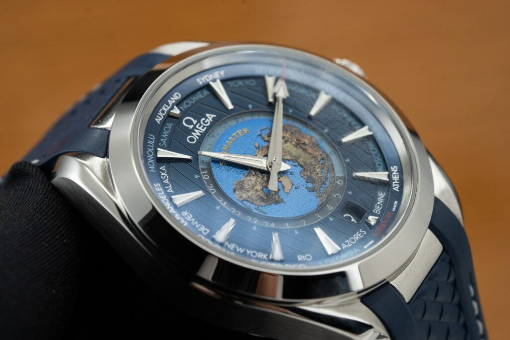 Omega Best Replica Watch Seamaster Aqua Terra Blue Dial Rubber Strap 43mm - Soul Replicas