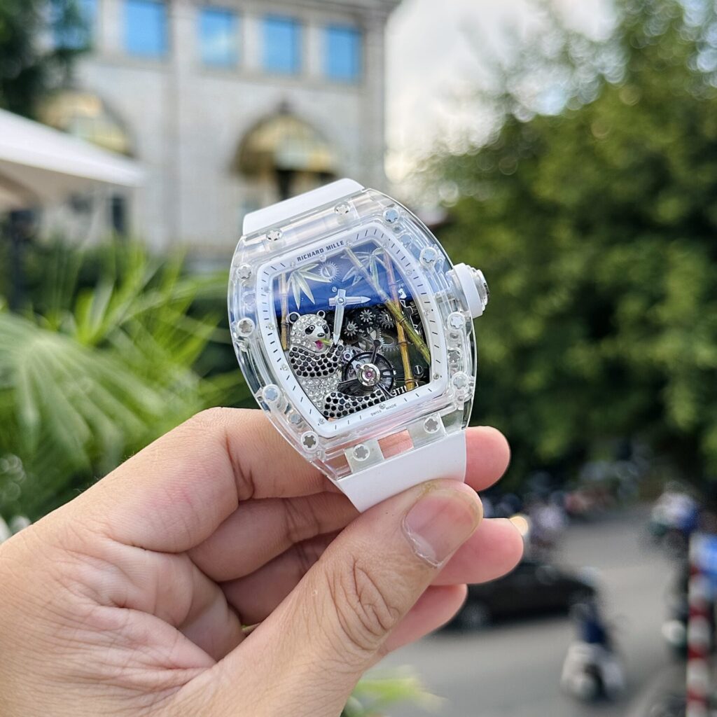 Richard Mille Replica Watch RM26-01 Tourbillon Sapphire Motifs Panda 43mm - Soul Replicas