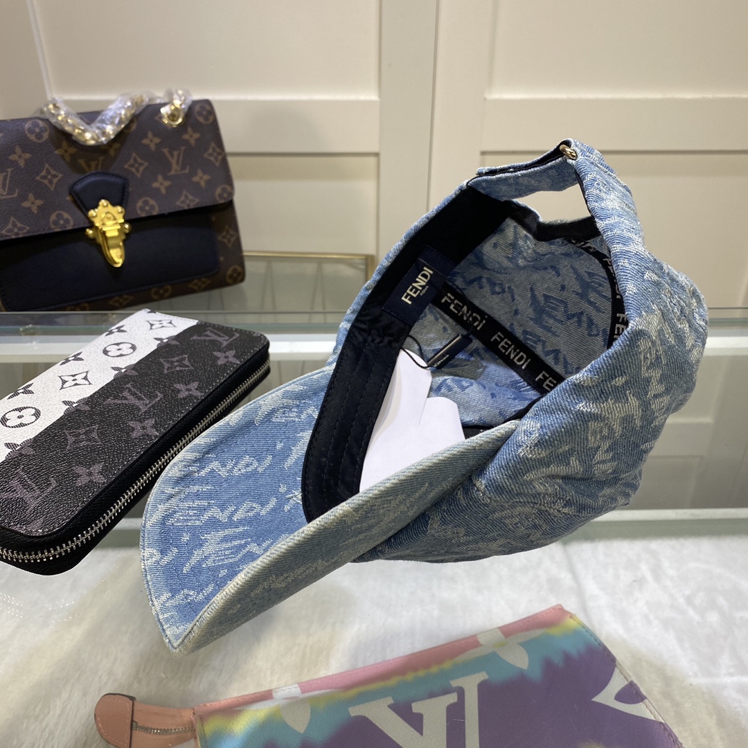 Fendi Baseball Cap Blue Fendi Cap - Soul Replicas