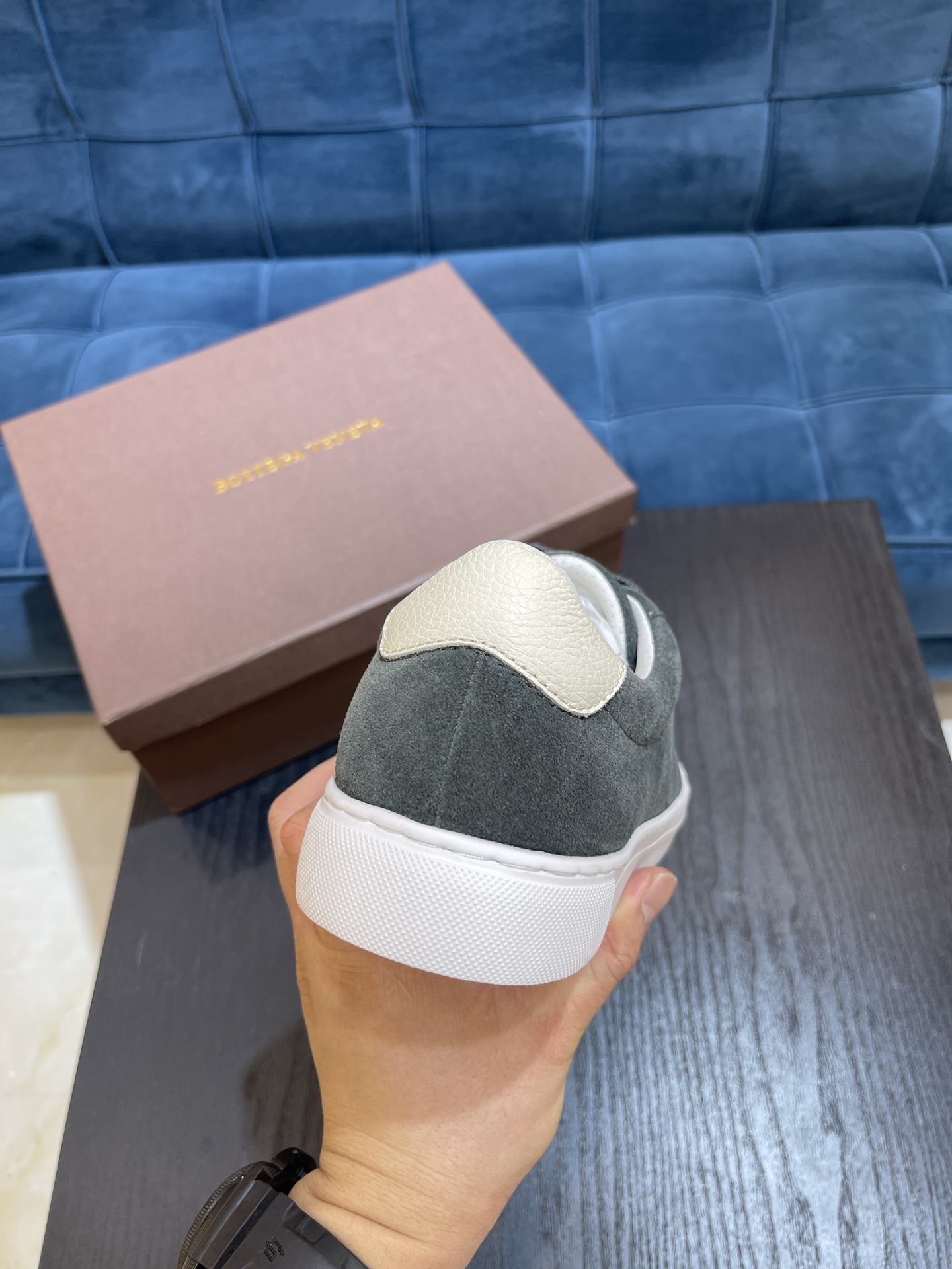 Bottega Veneta Men's Sneakers Dark Grey For Men - Soul Replicas