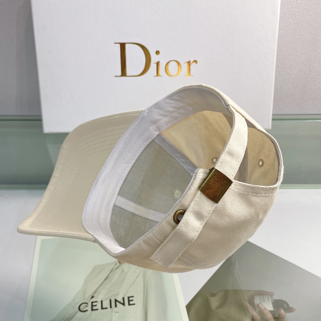 Christian Dior Jack Dior Baseball Cap In Beige - Soul Replicas
