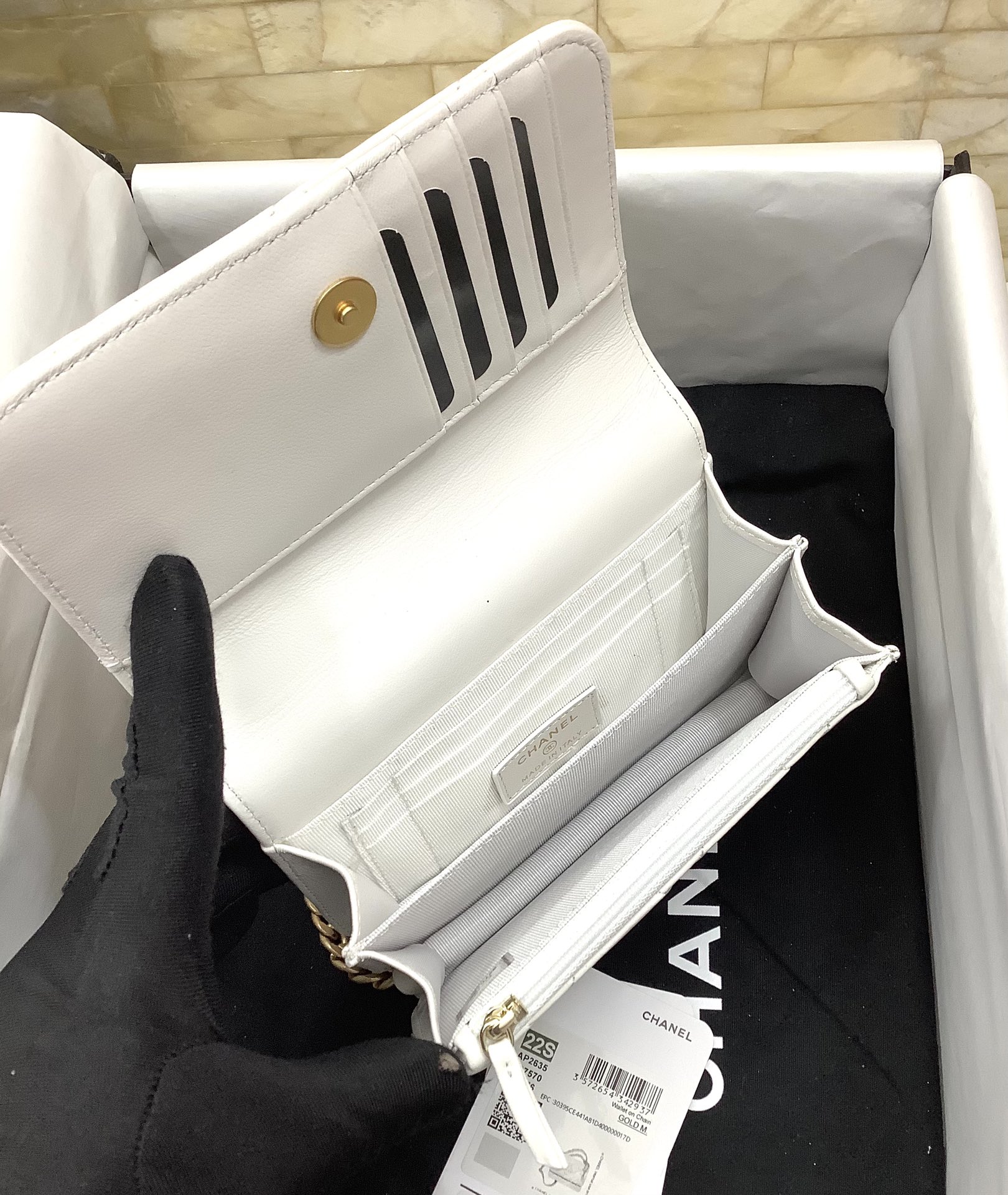 ChanelSpring And Summer 22C White For Women. Women-s Bags 6.1in/15.5cm - Soul Replicas