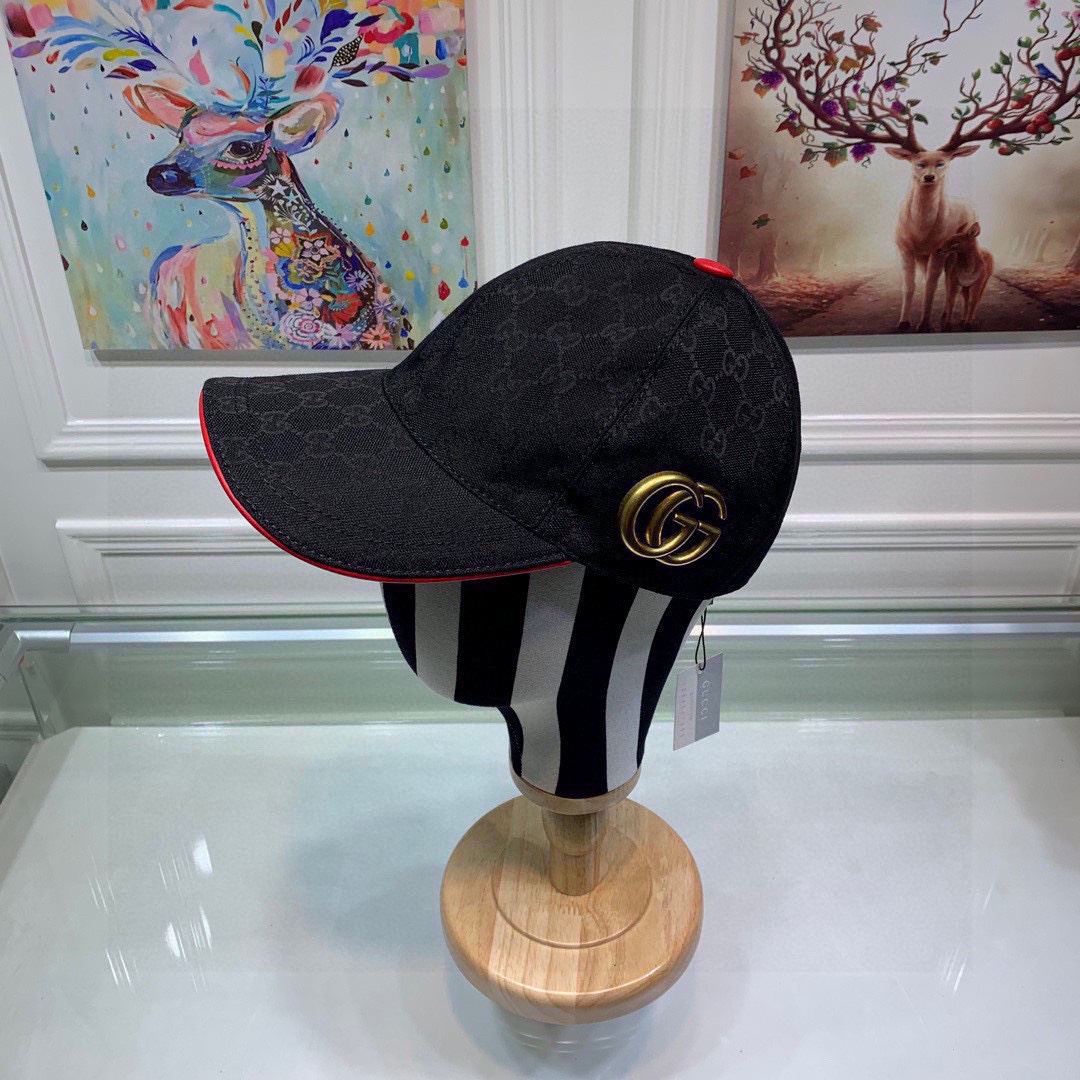 Gucci Canvas Baseball Hat Black Gucci Hat - Soul Replicas