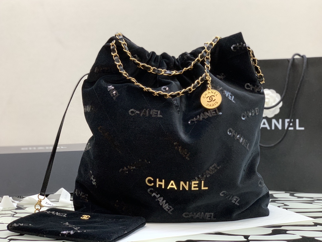 Chanel Big Chanel 22 Handbag Black For Women. Women-s Bags 18.9in/48cm - Soul Replicas