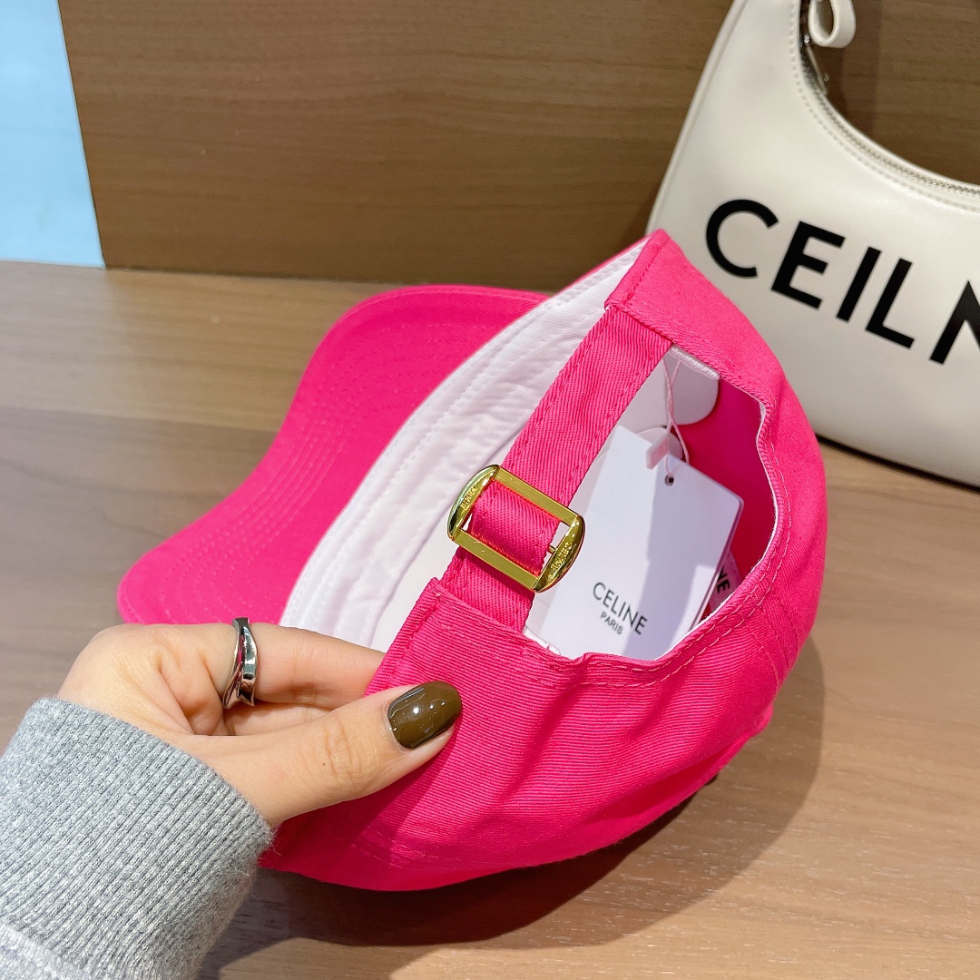 Celine Baseball Cap In Cotton Pink - Soul Replicas