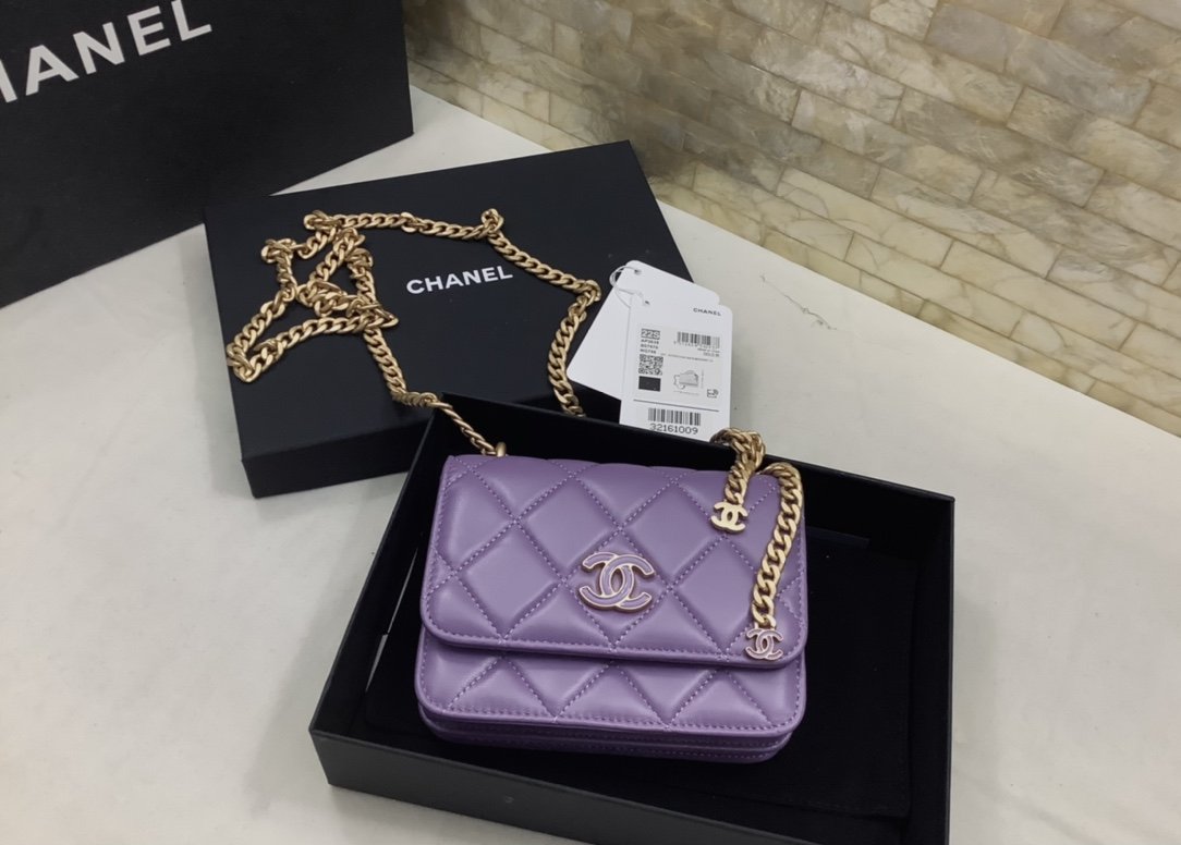 ChanelSpring And Summer 22C Violet For Women. Women-s Bags 6.1in/15.5cm - Soul Replicas