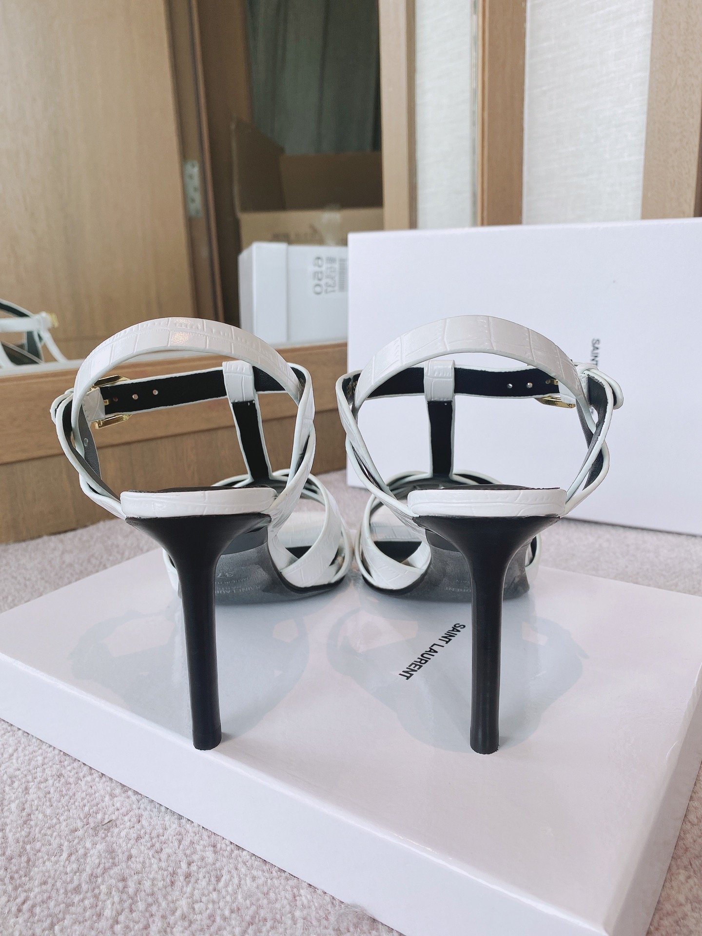 Yves Saint Laurent Women's Tribute Sandals Sliver For Women YSL - Soul Replicas