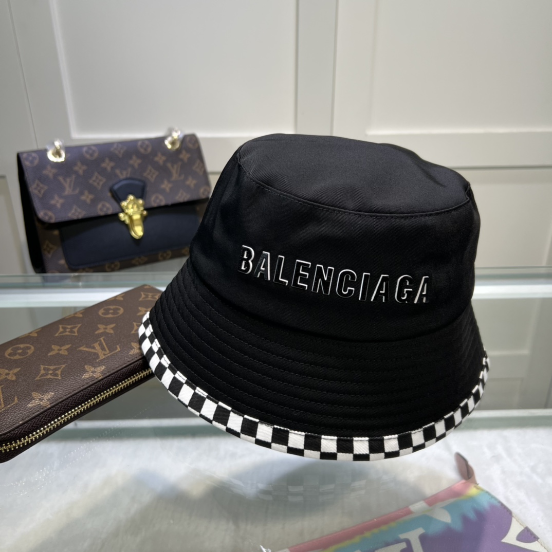 Balenciaga Bucket Hat Black Hat - Soul Replicas