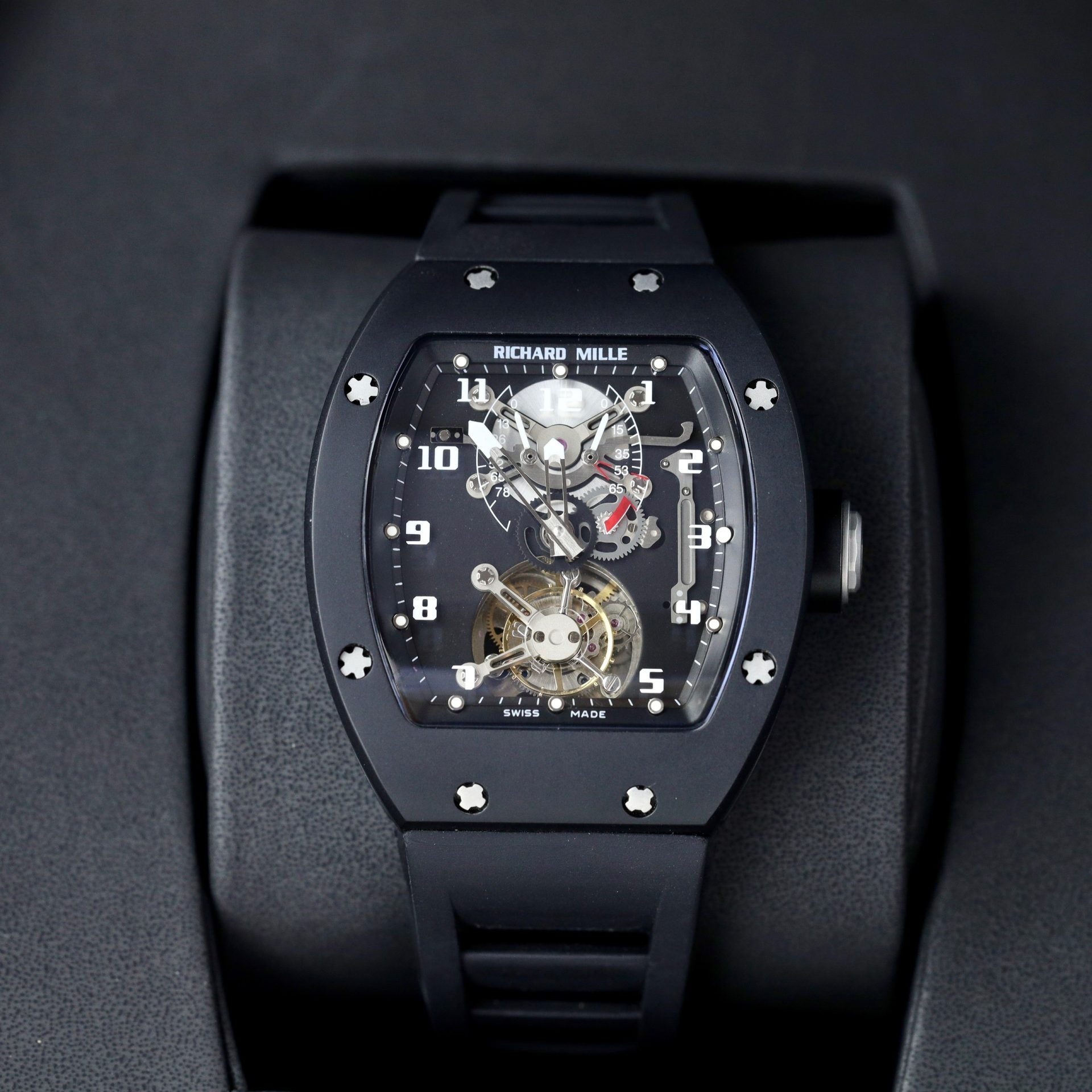Richard Mille Replica Watch RM001 Tourbillon Black Ceramic 42mm - Soul Replicas