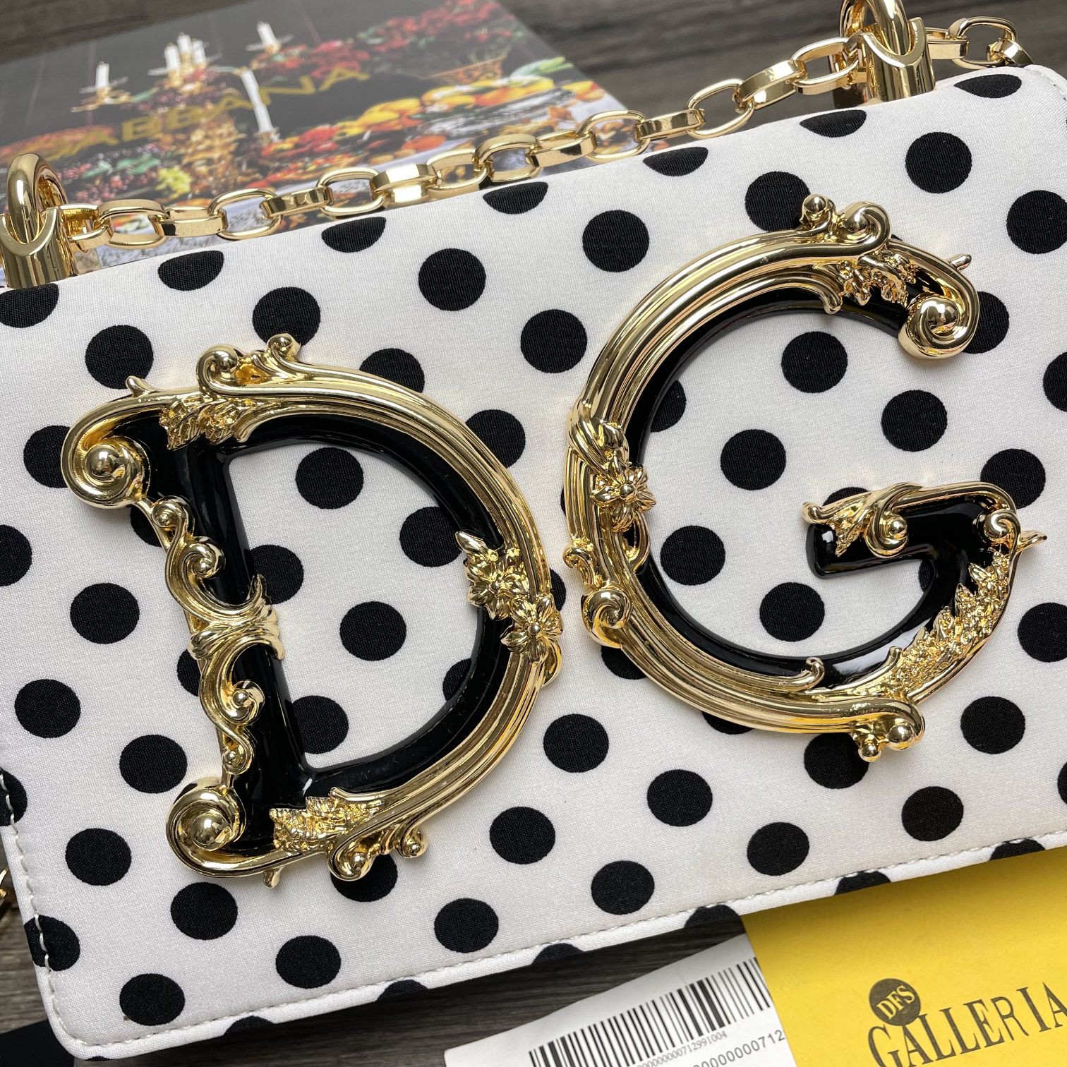 Dolce & Gabbana DG Girls CrossBody Bag With Polka Dots White For Women 8.3in/21cm DG - Soul Replicas