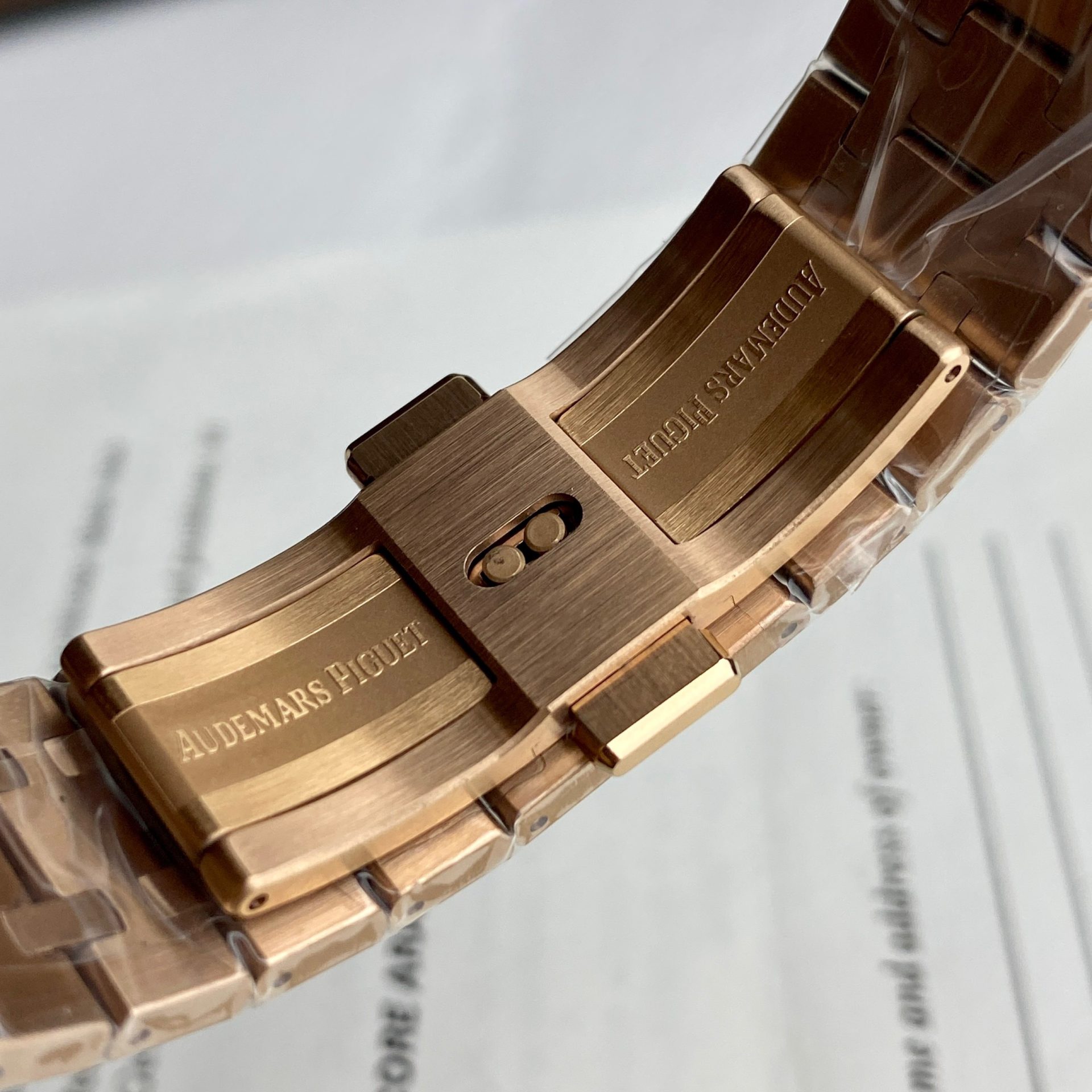 Audemars Piguet Replica Watch Royal Oak Tourbillon Rose Gold 26522OR Dial Blue 41mm - Soul Replicas