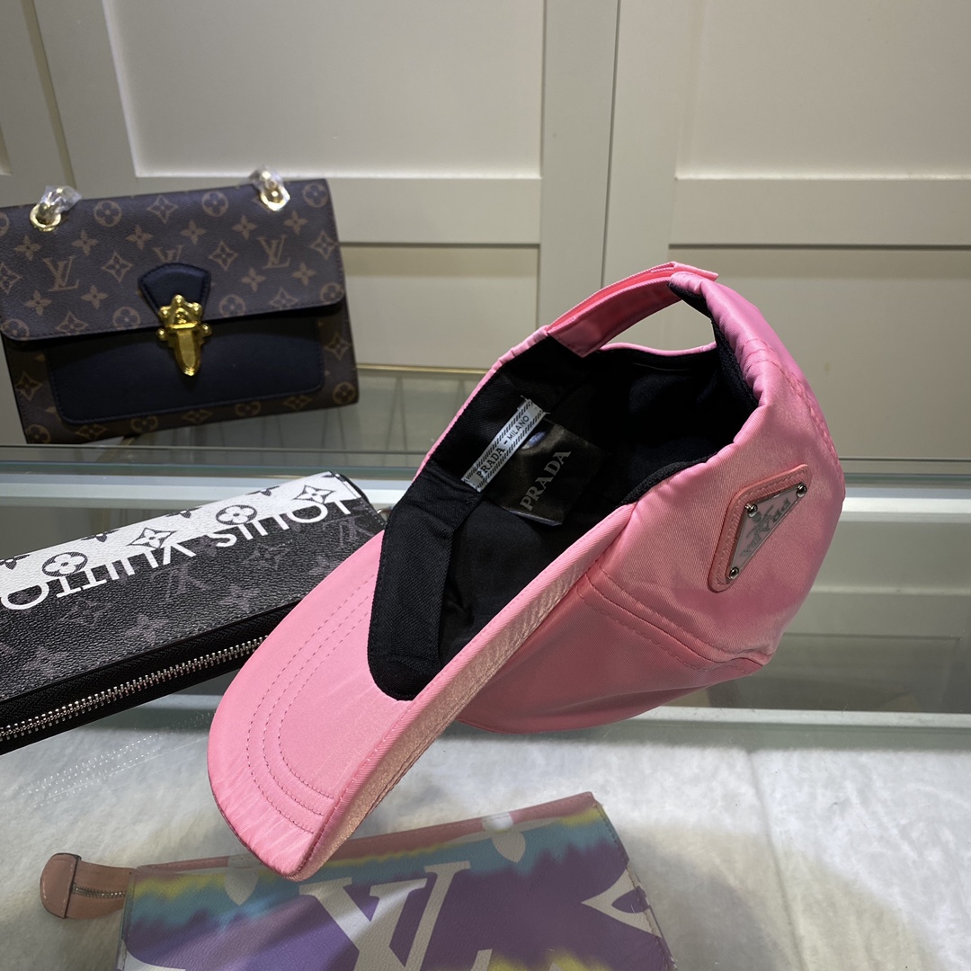 Prada Drill Baseball Cap Pink Prada Cap - Soul Replicas