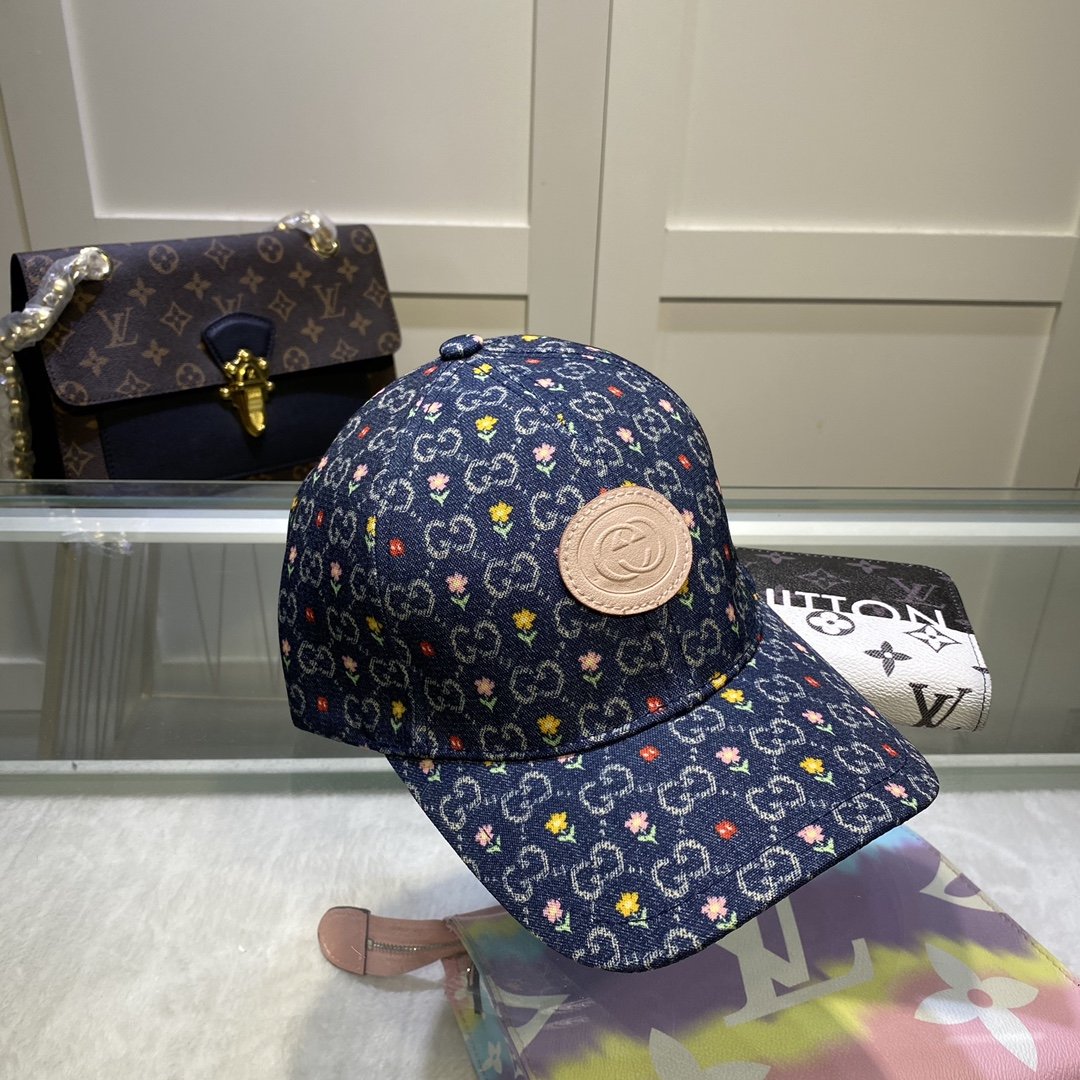 Gucci Canvas Baseball Cap Blue - Soul Replicas