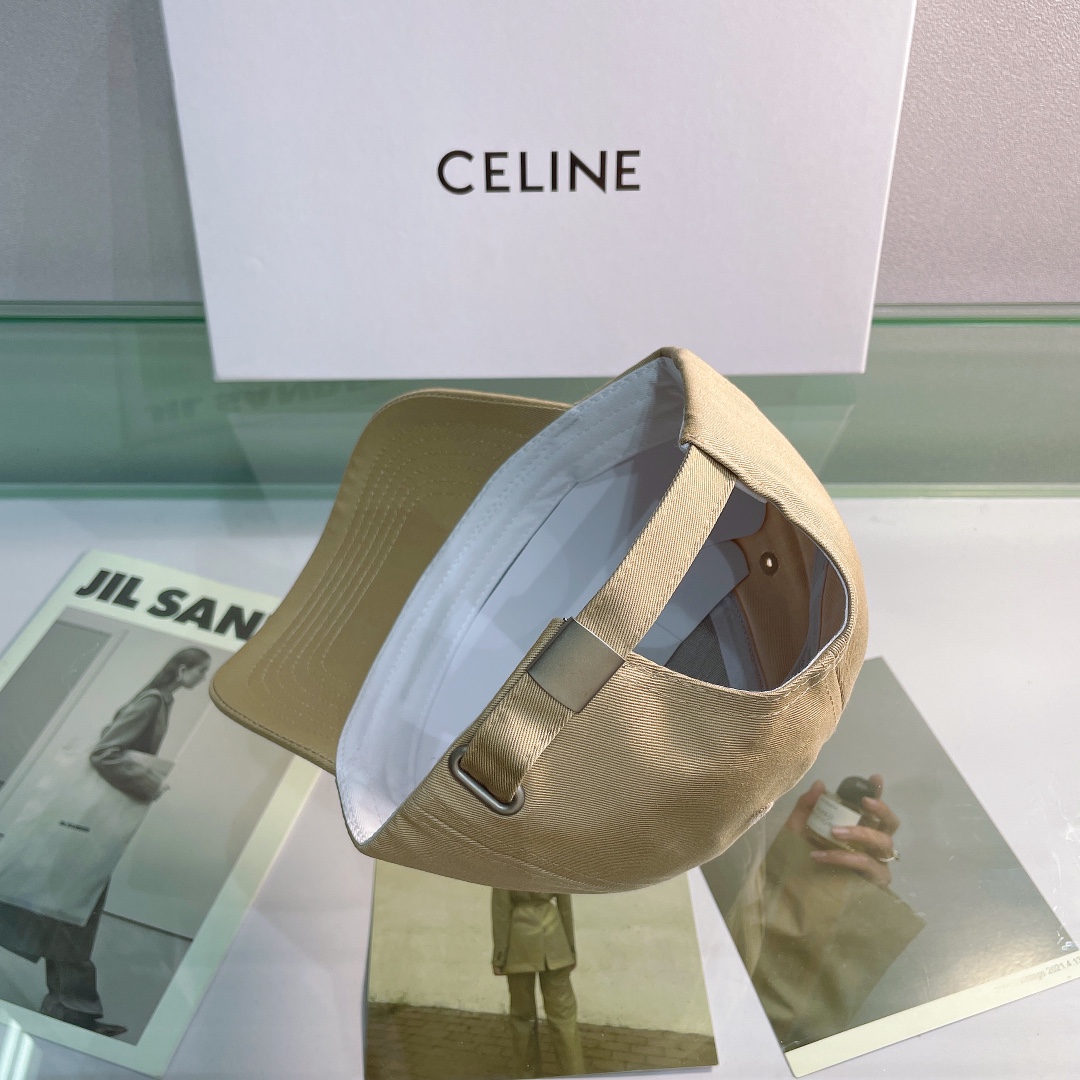 Celine Baseball Cap In Cotton Beige - Soul Replicas