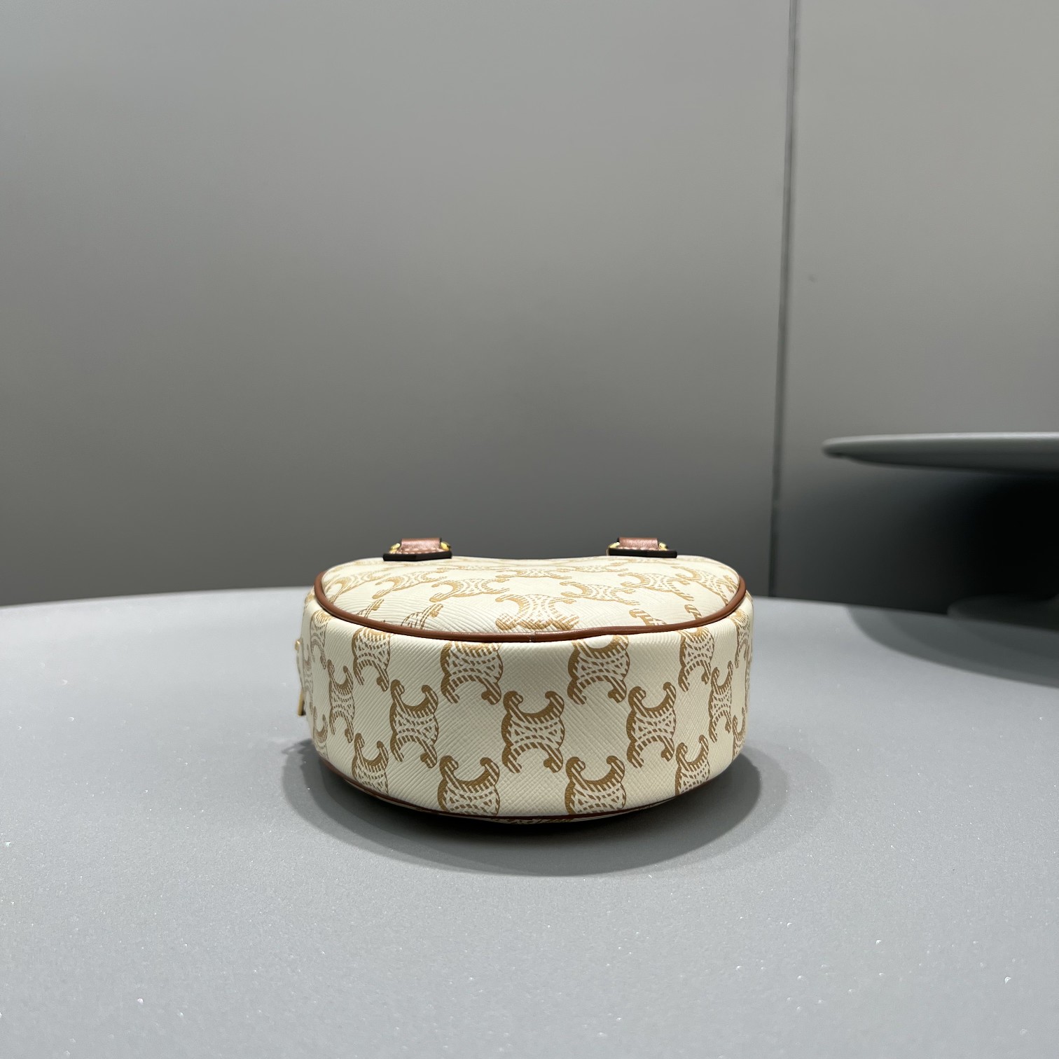 Celine Medium Celine Heart In Triomphe Canvas White For Women 6in/14.5cm 198222BZJ.01BC - Soul Replicas