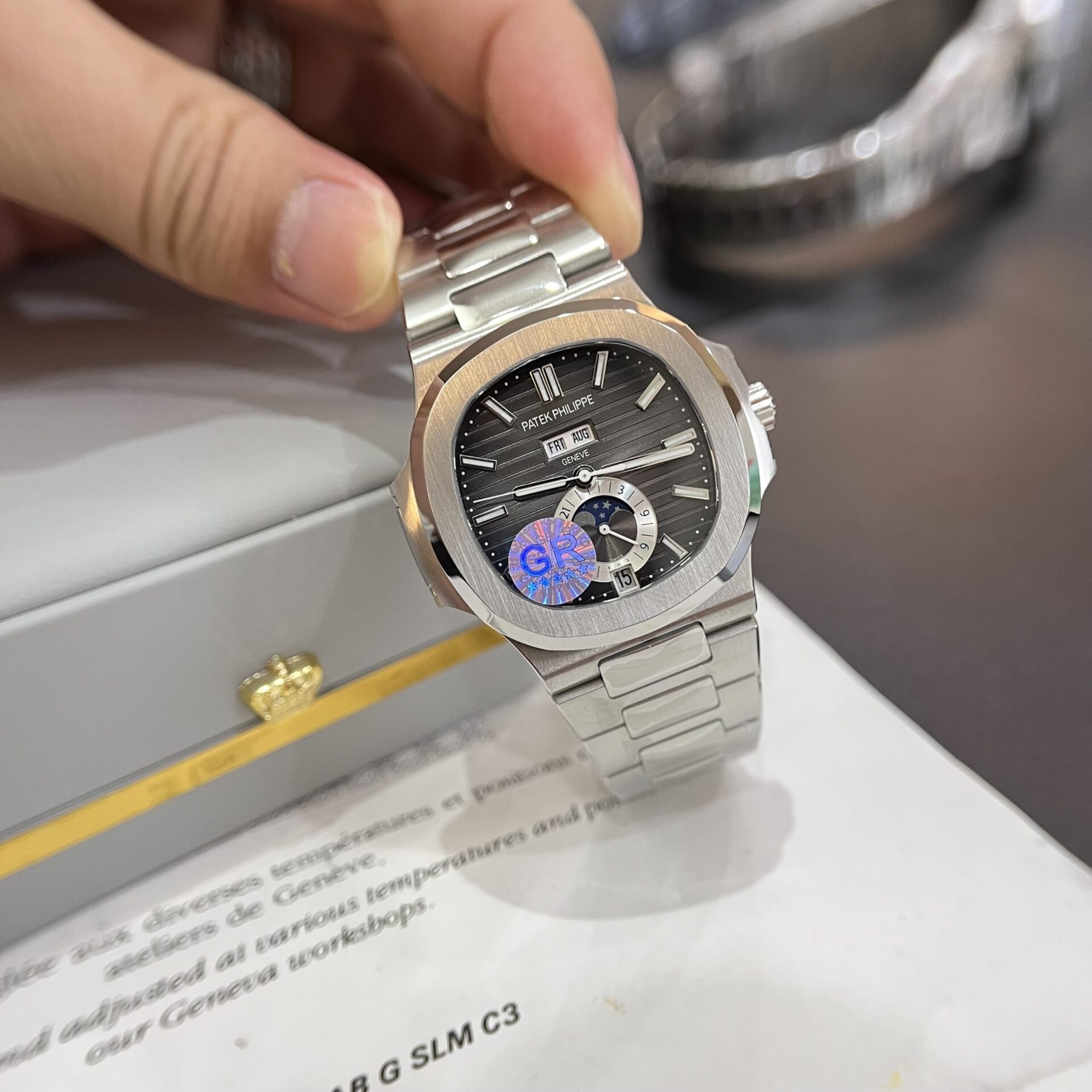 Patek Philippe Nautilus 5726G Replica Watch Dial Gray GR Factory 40.5mm - Soul Replicas