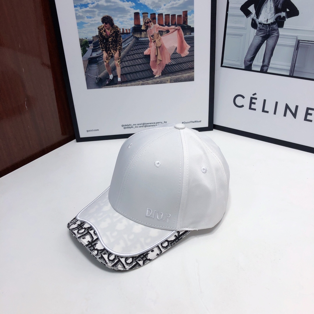 Christian Dior Baseball Cap White Cap - Soul Replicas