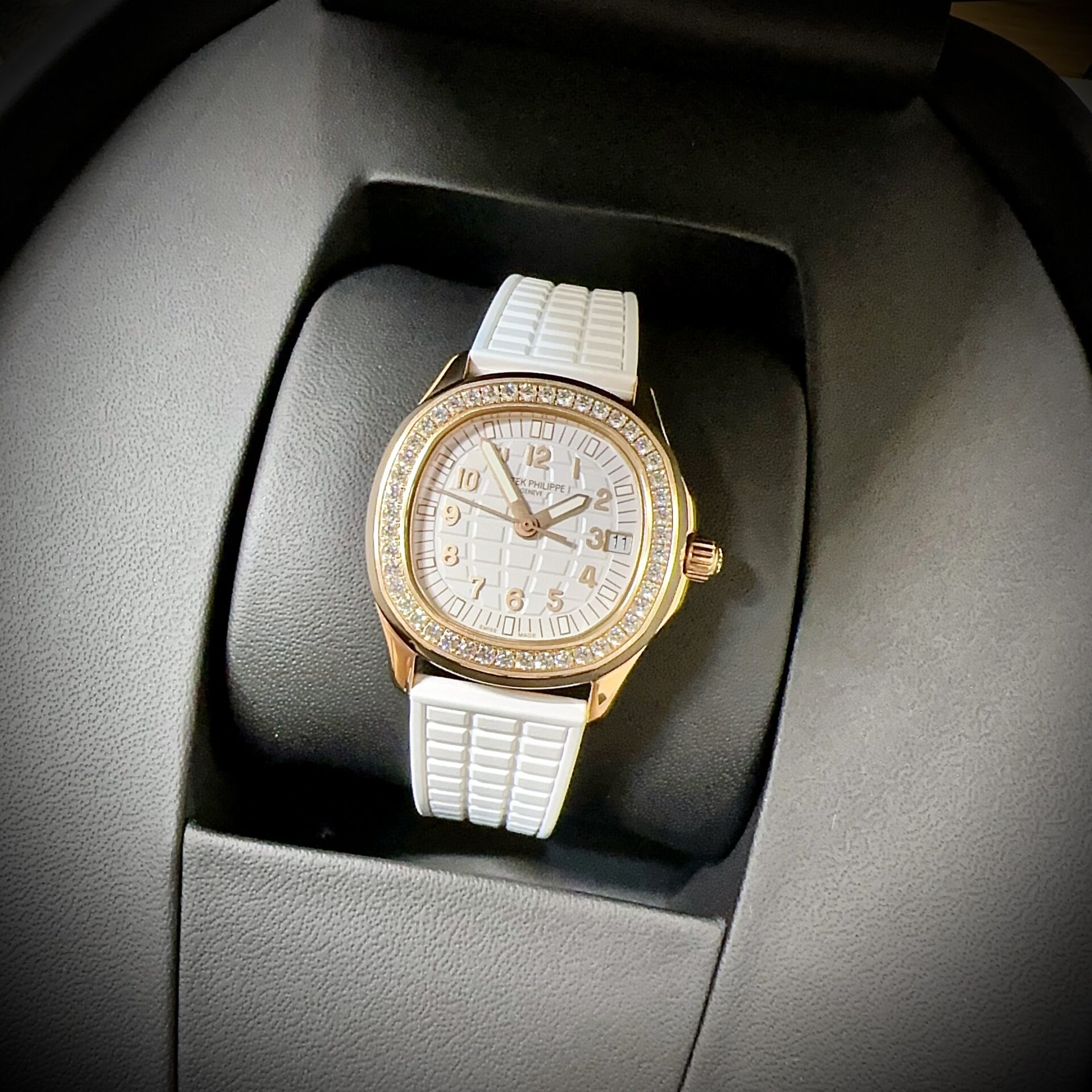 Patek Philippe Aquanaut 5072R Replica Watch White Rubber Strap PPF 35.6mm - Soul Replicas