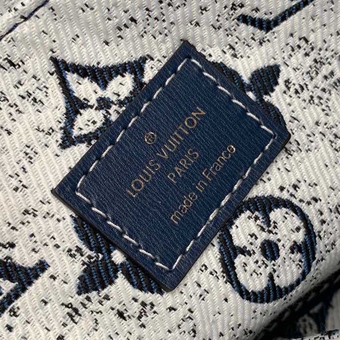 Louis Vuitton Onthego MM Tote Bag Navy Blue For Women 12.2in/31cm LV M59608 - Soul Replicas