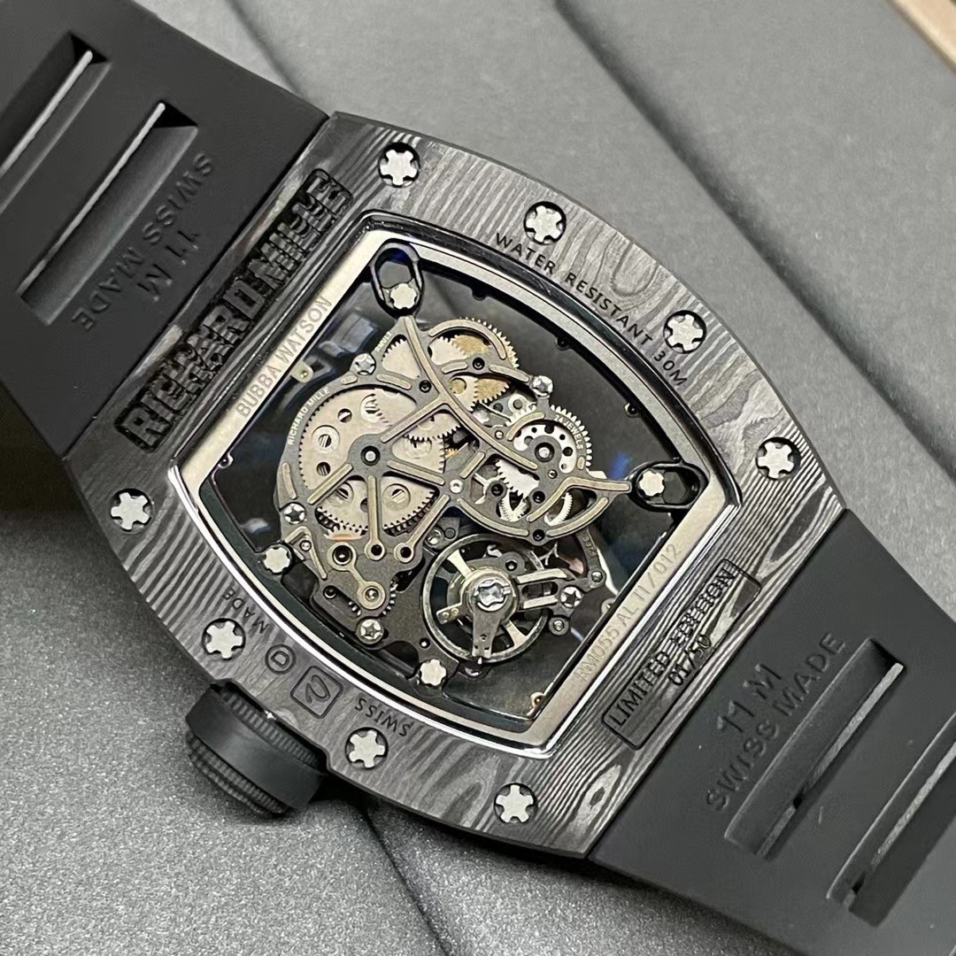 Richard Mille RM055 Carbon NTPT Replica 1:1 Watch Black BBR 45mm - Soul Replicas