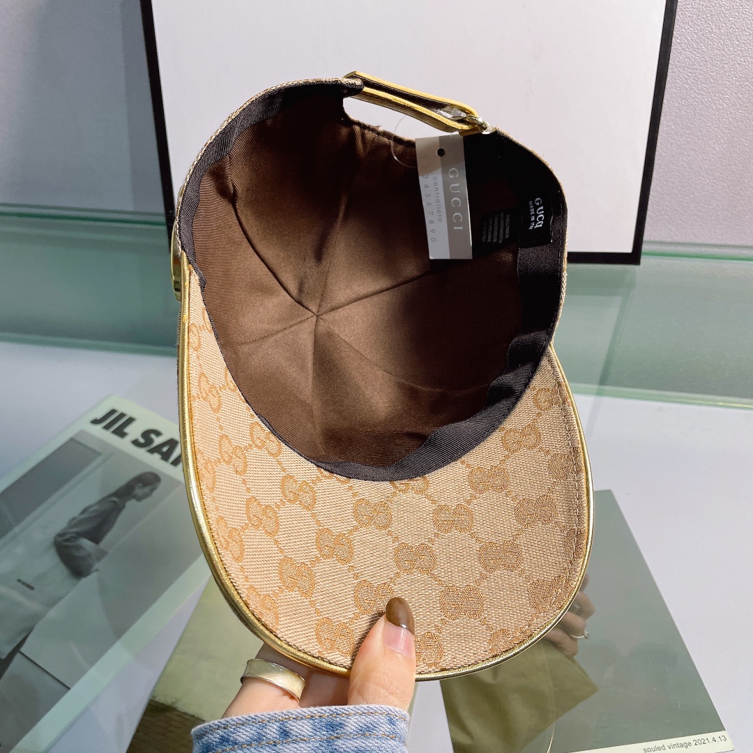 Gucci Canvas Baseball Cap Brown - Soul Replicas