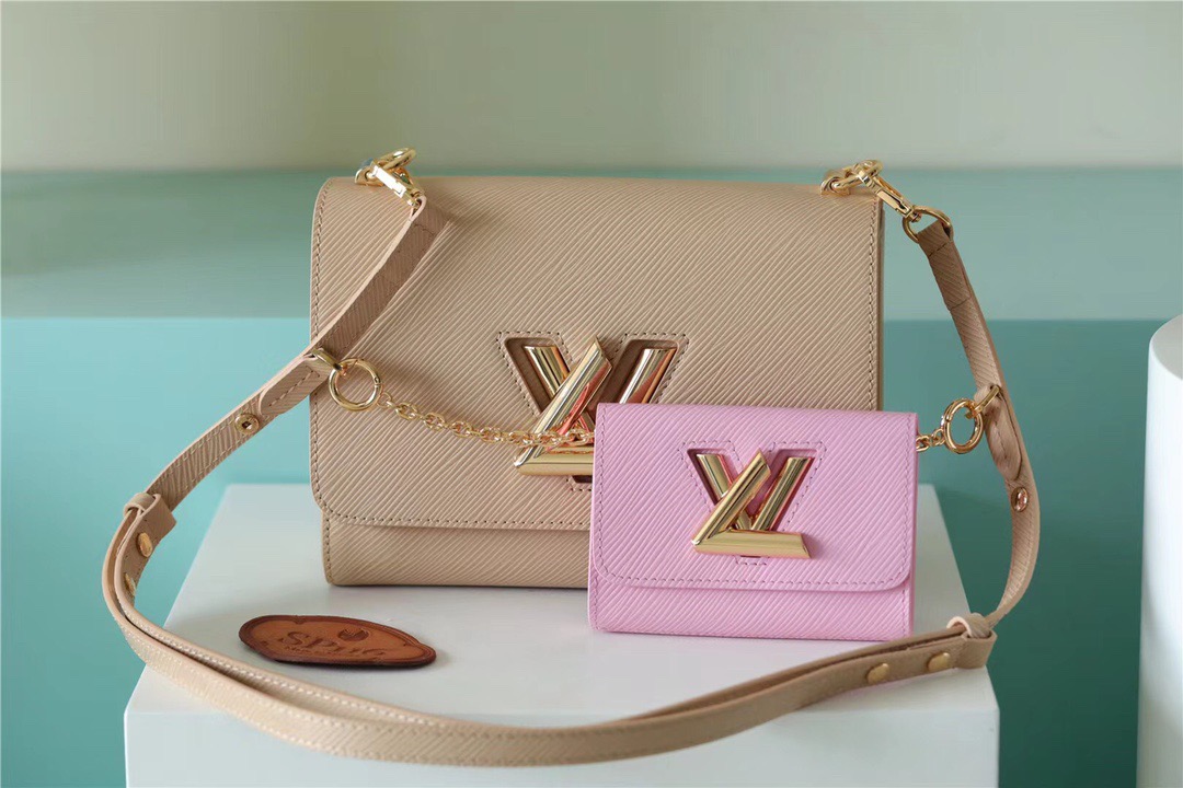 Louis Vuitton Twist MM Bag Epi Beige/ Light Pink For Women. Women-s Handbags. Shoulder and Cross Body Bags 9.1in/23cm LV - Soul Replicas