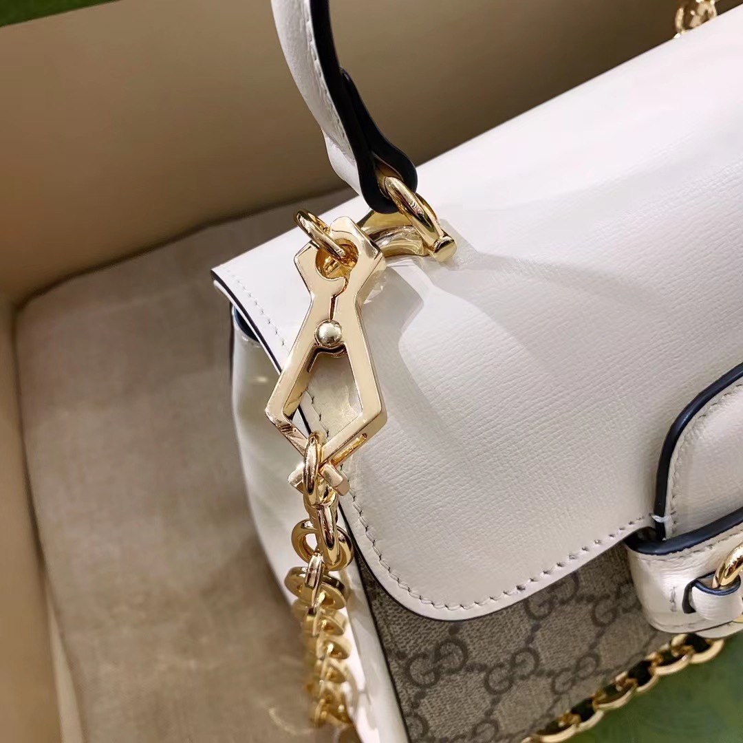 Gucci Horsebit 1955 Mini Bag White For Women. Women-s Bags 8.7in/22cm Gucci ‎703848 92TCK 9761 - Soul Replicas