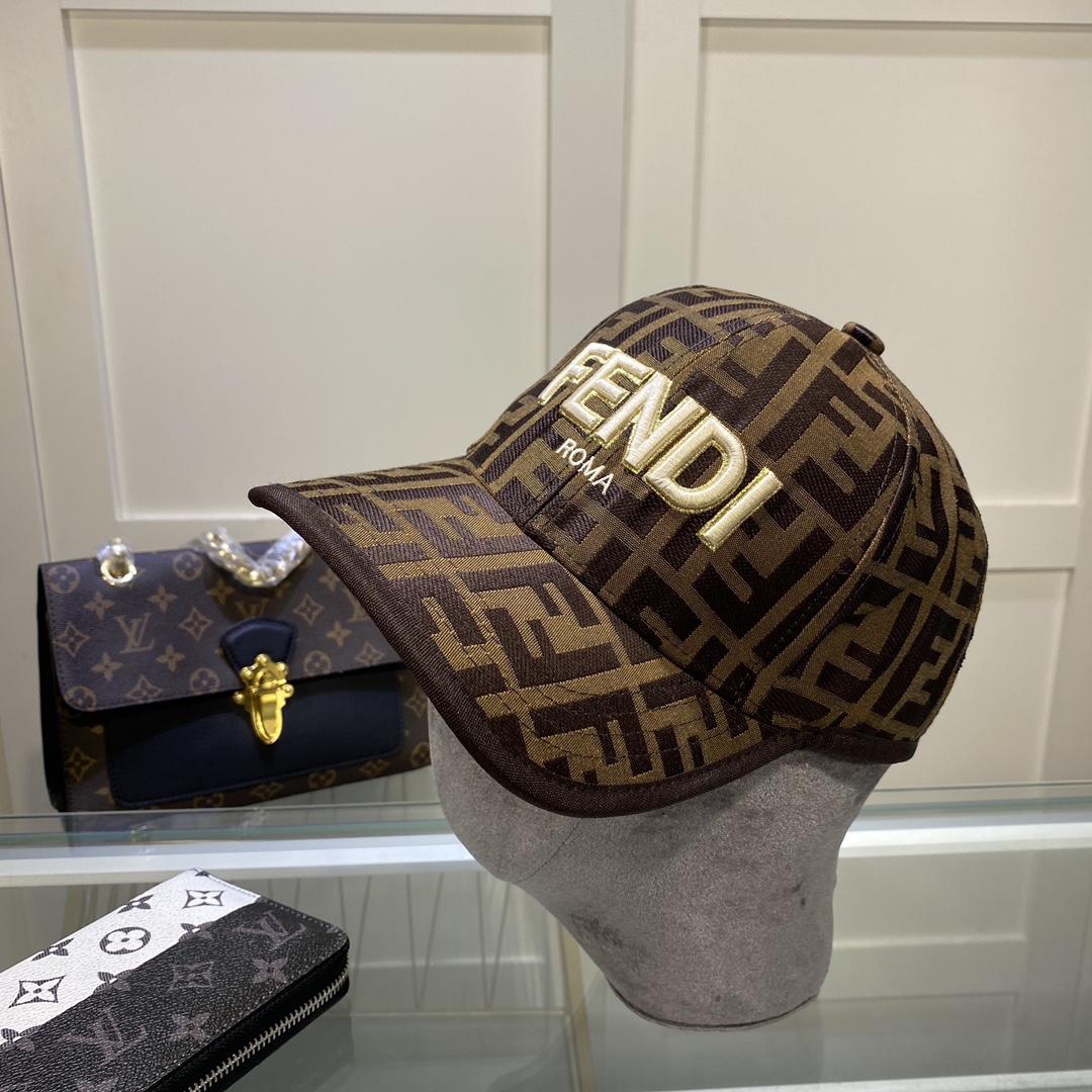 Fendi Baseball Cap Brown Fendi Cap - Soul Replicas
