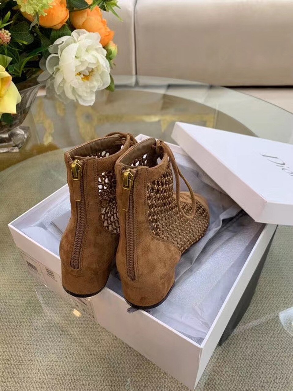 Christian Dior Naughtily-D Ankle Boot Brown For Women CD - Soul Replicas