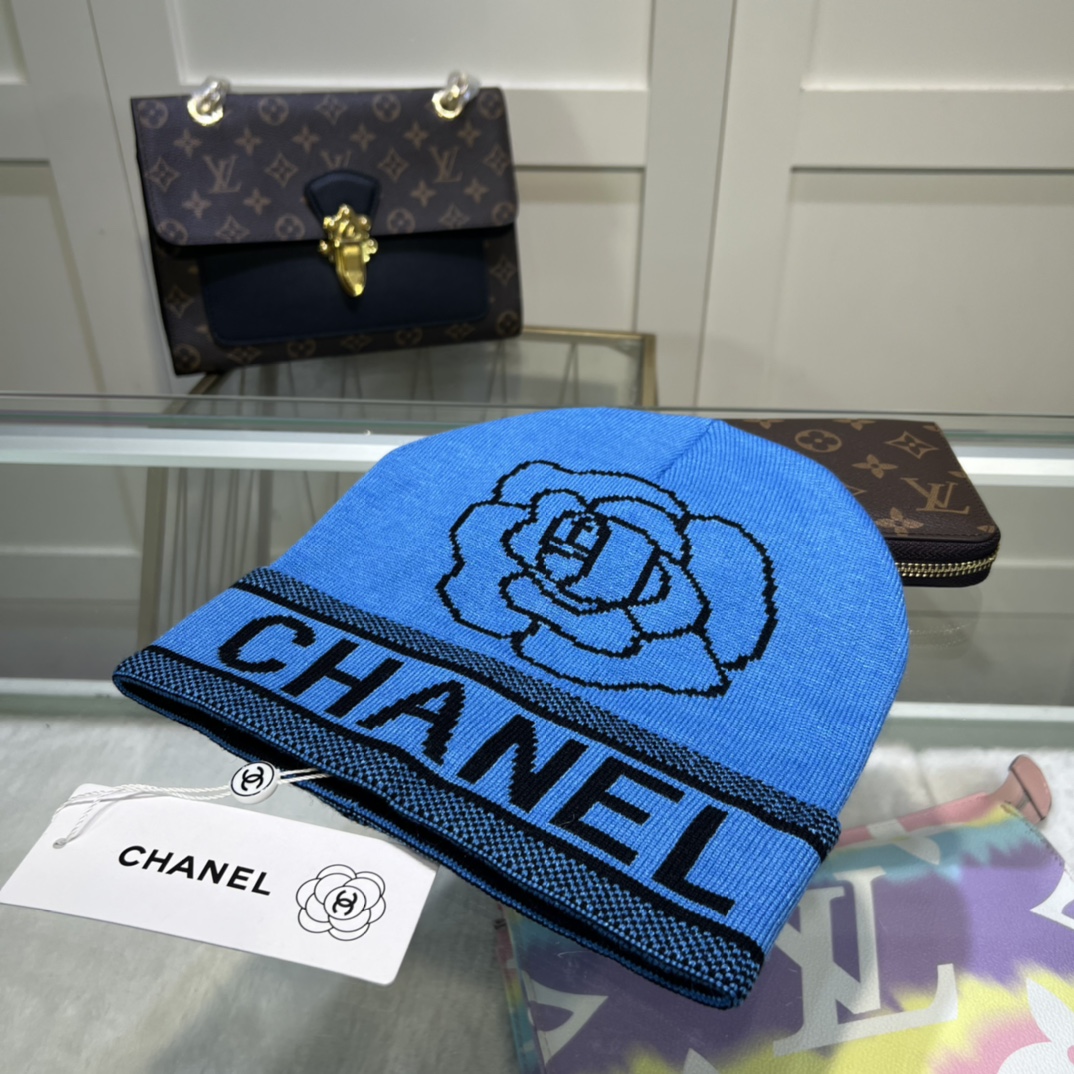 Chanel Beanie In Blue - Soul Replicas