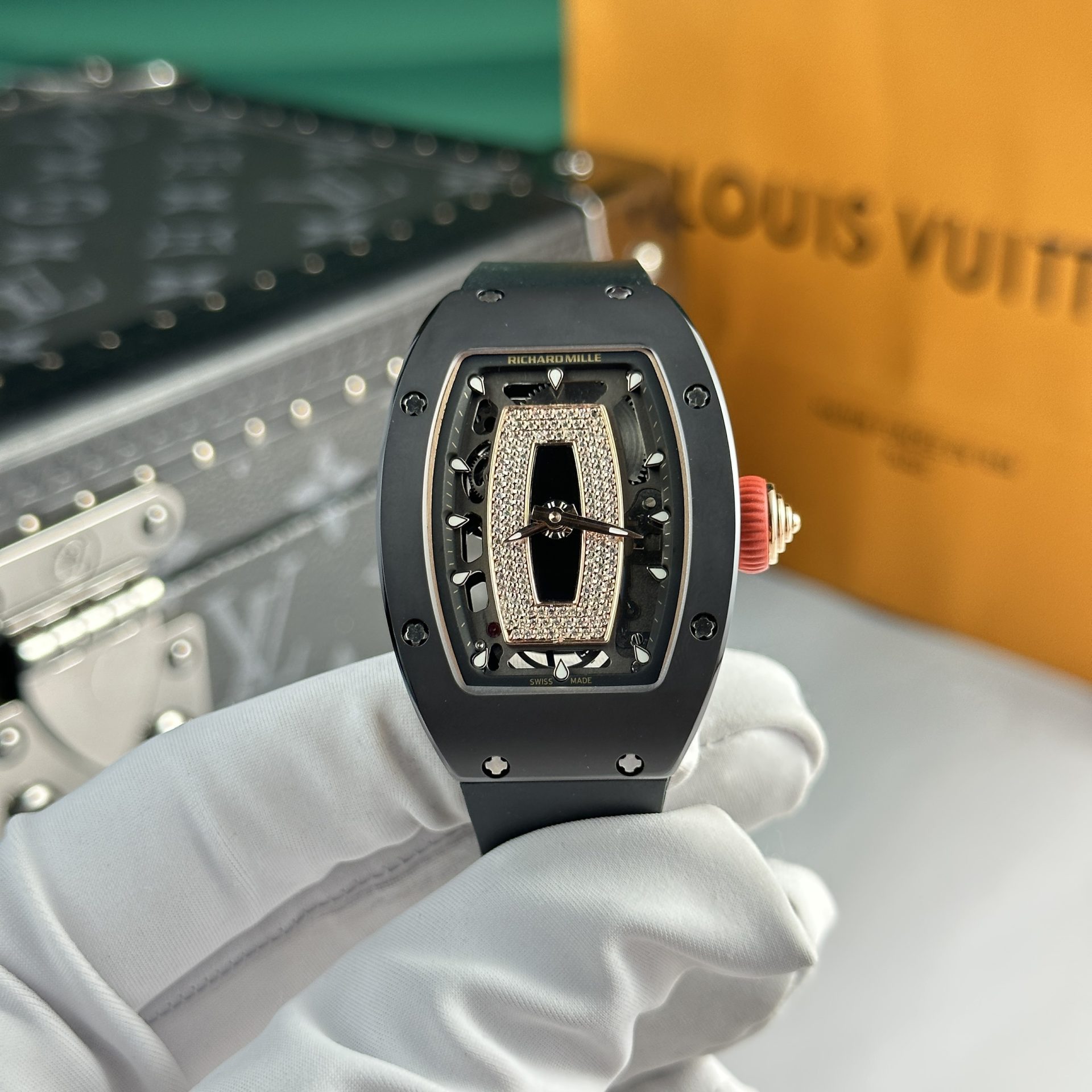 Richard Mille Best Replica Watch RM07 Black Ceramic 36mm - Soul Replicas