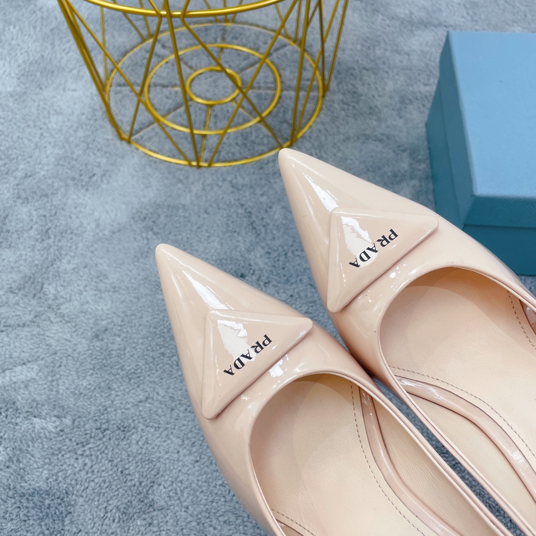 Prada Brushed Pumps Beige For Women Prada - Soul Replicas