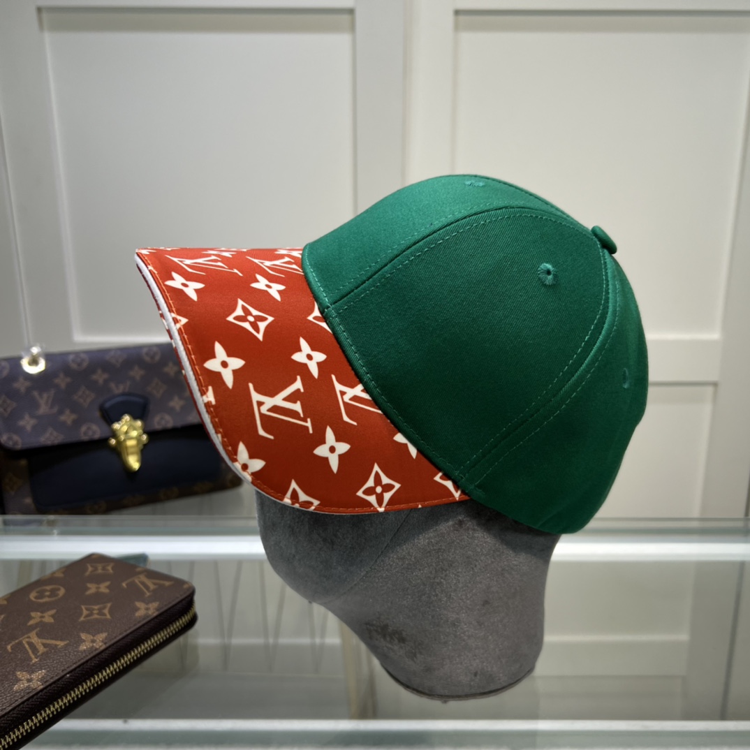 Louis Vuitton Match Cap Green/Red LV Cap - Soul Replicas