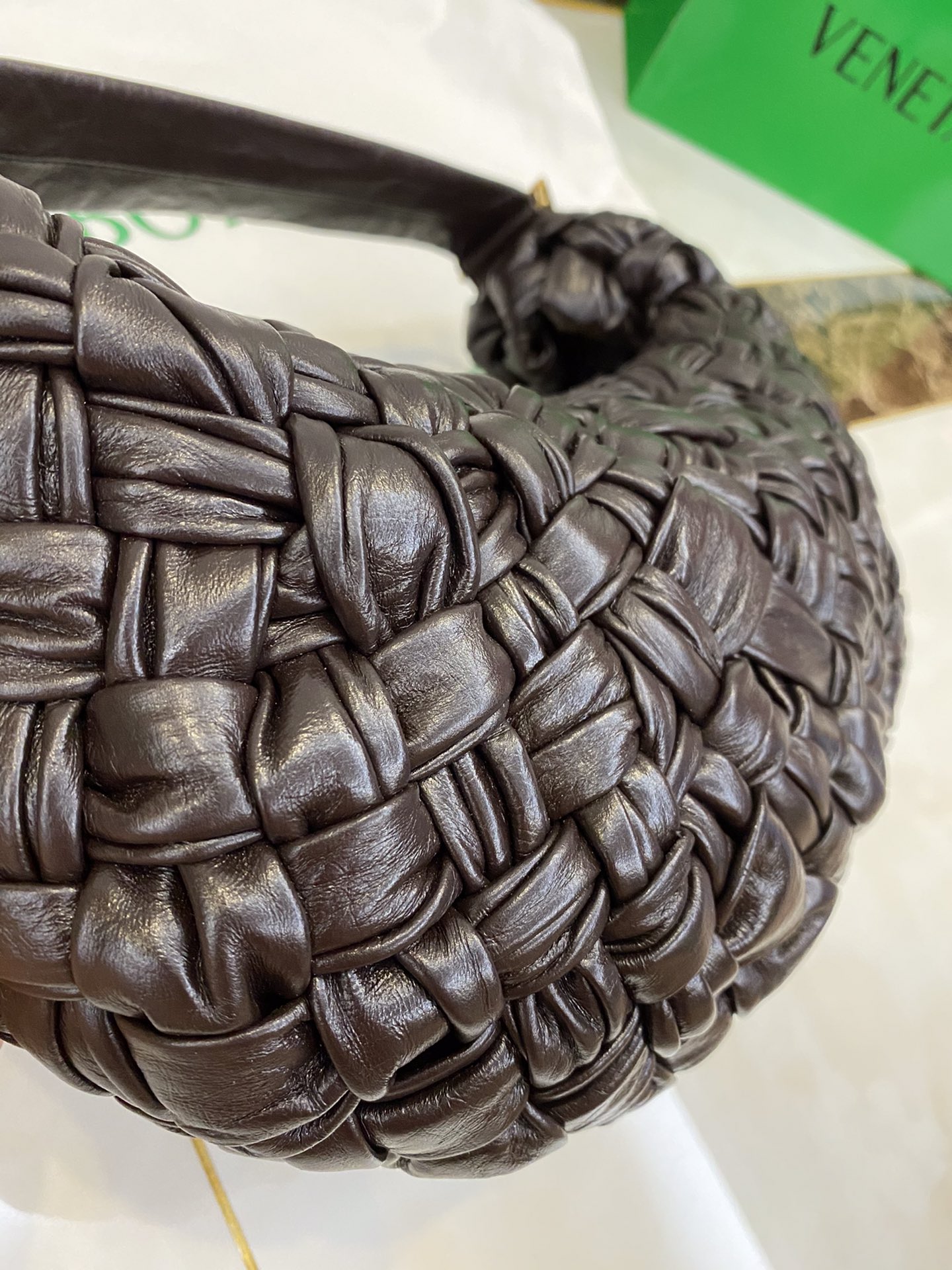 Bottega Veneta Banana Brown. For Women. Women-s Bags 13.9in/35.5cm - Soul Replicas