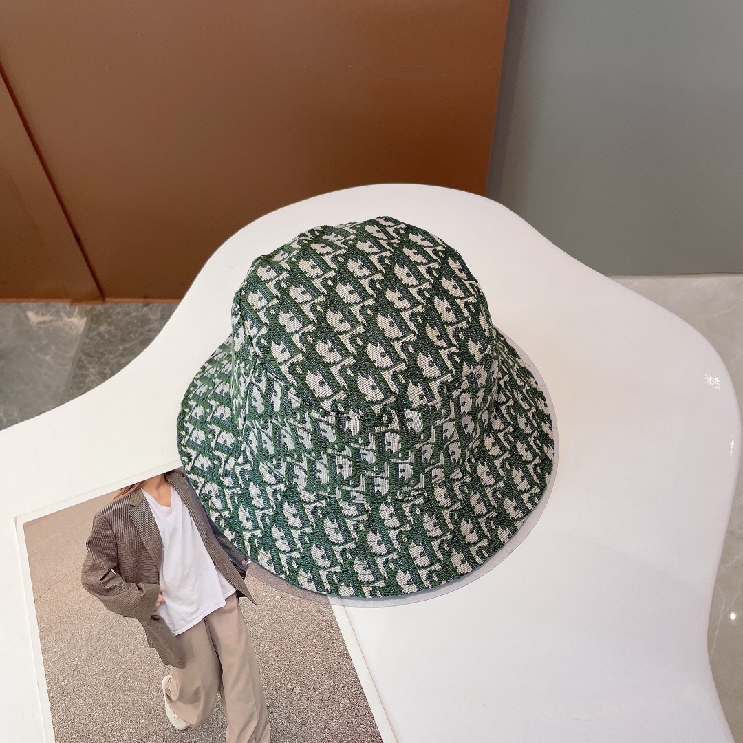 Christian Dior Jack Dior Bucket Hat Green Hat - Soul Replicas