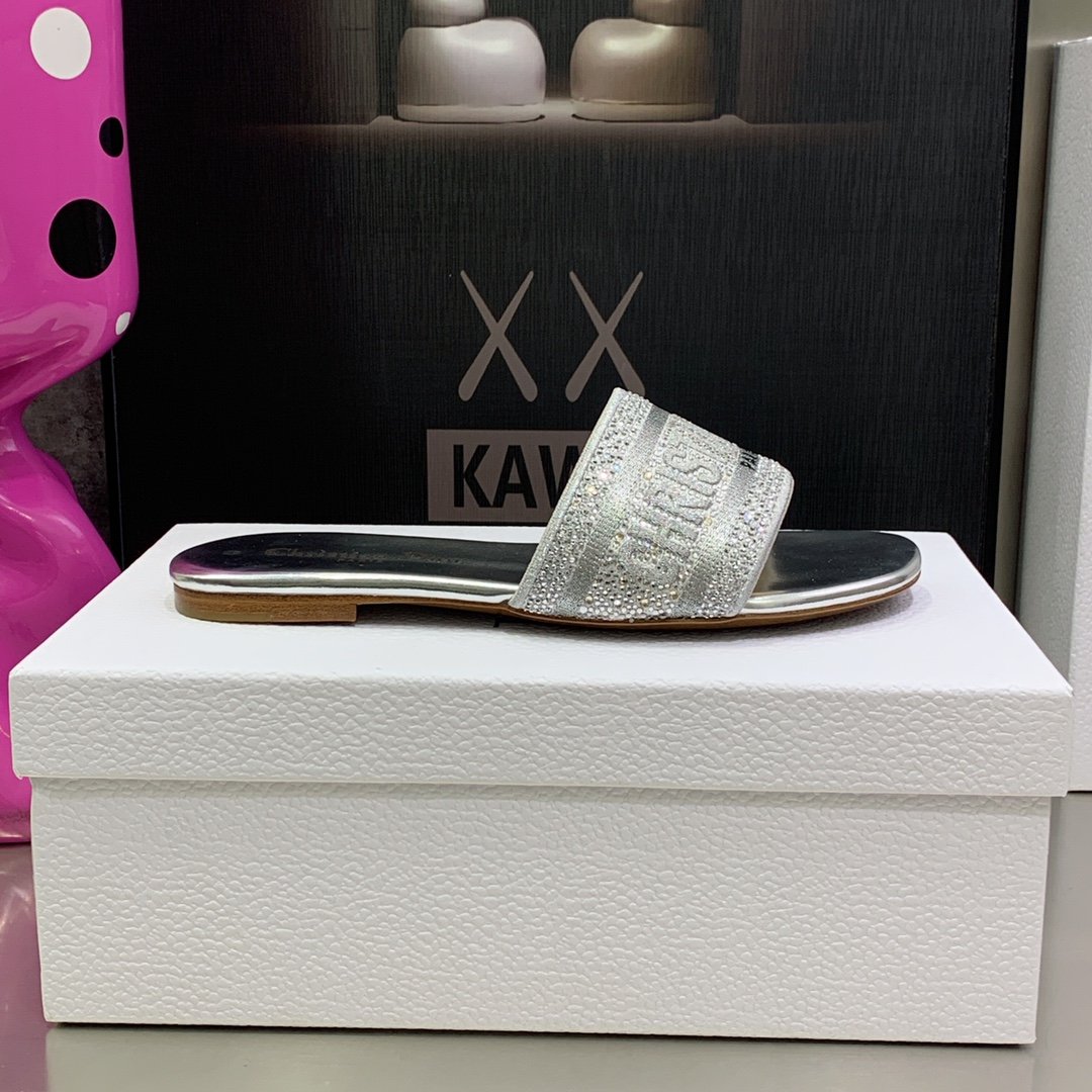 Christian Dior Women's Dway Slide Sliver For Women CD - Soul Replicas
