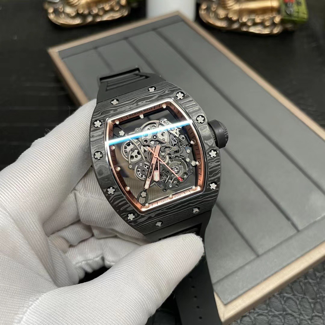 Richard Mille RM055 Carbon NTPT Replica 1:1 Watch Black BBR 45mm - Soul Replicas