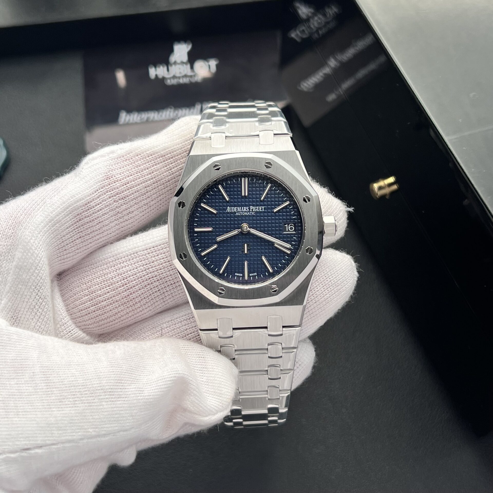 Audemars Piguet Replica Watch Royal Oak 16202ST Blue Dial ZF Factory 39mm - Soul Replicas