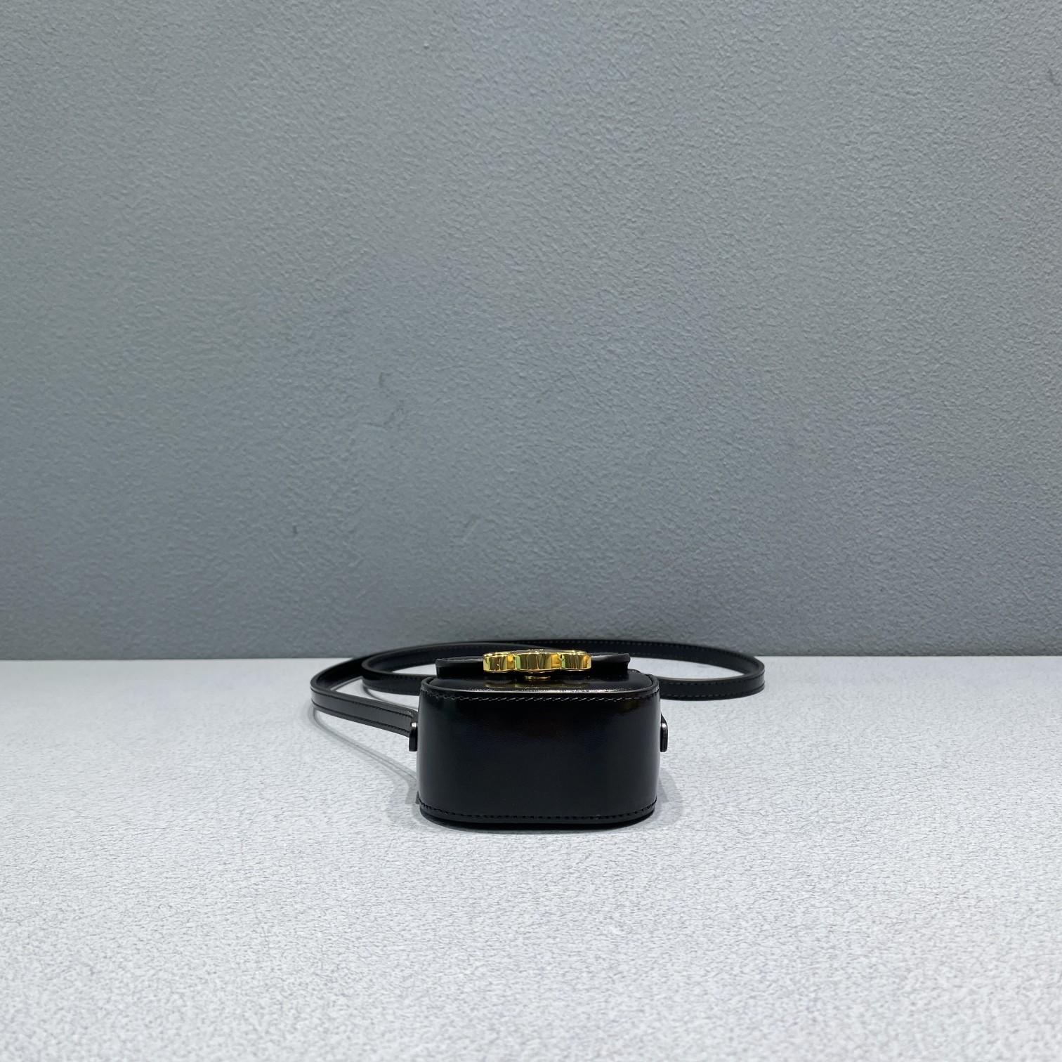 Celine Mini Triomphe Black For Women 4in/11cm 10I513DPV.38NO - Soul Replicas