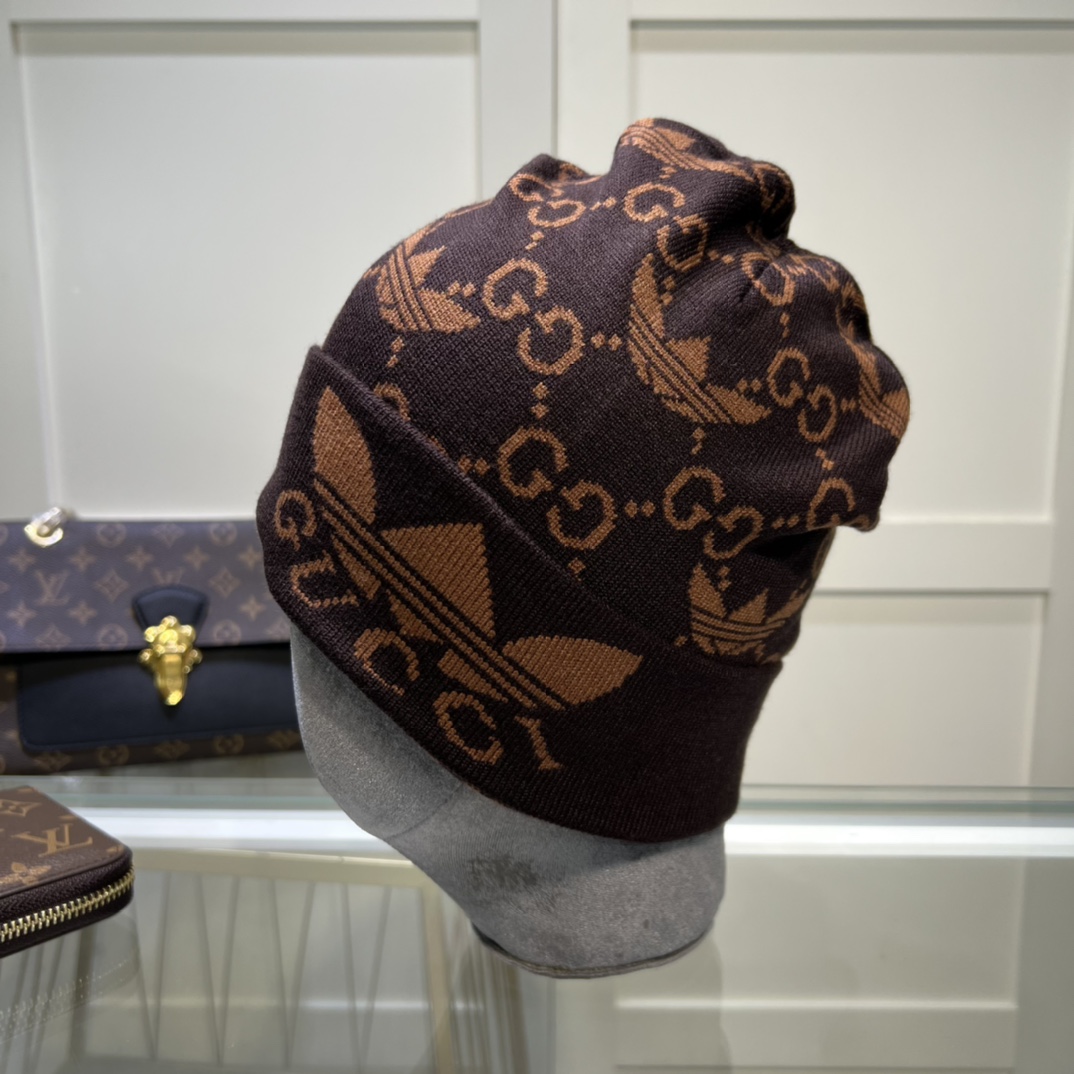 Gucci Beanie Cashmere In Brown - Soul Replicas